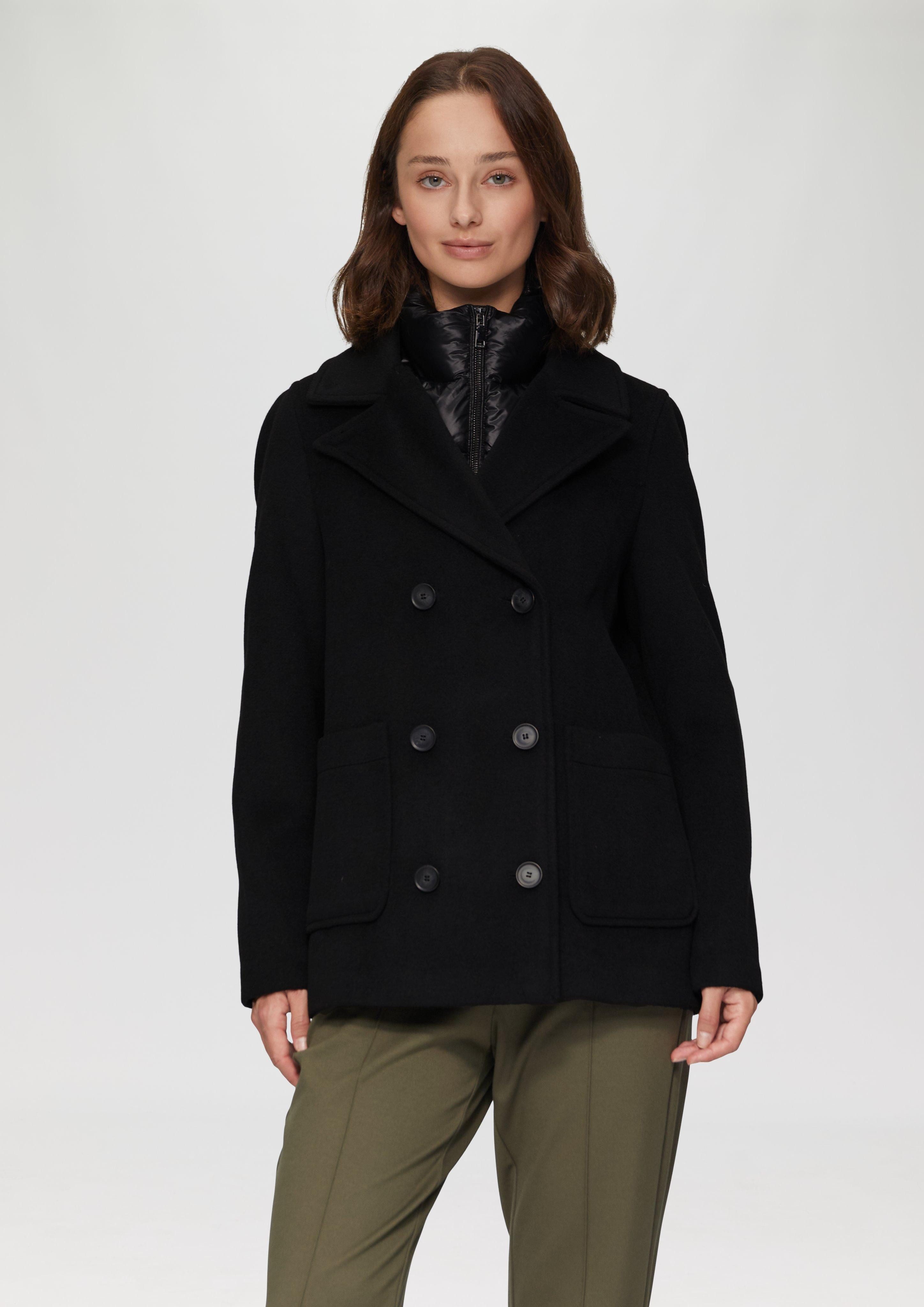 s.Oliver Funktionsjacke Caban im Materialmix mit günstig online kaufen