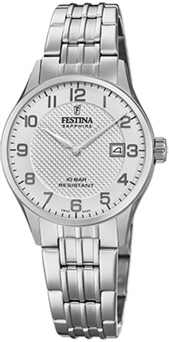 Quarzuhr Festina Damen Uhr F20006/1 Edelstahl
