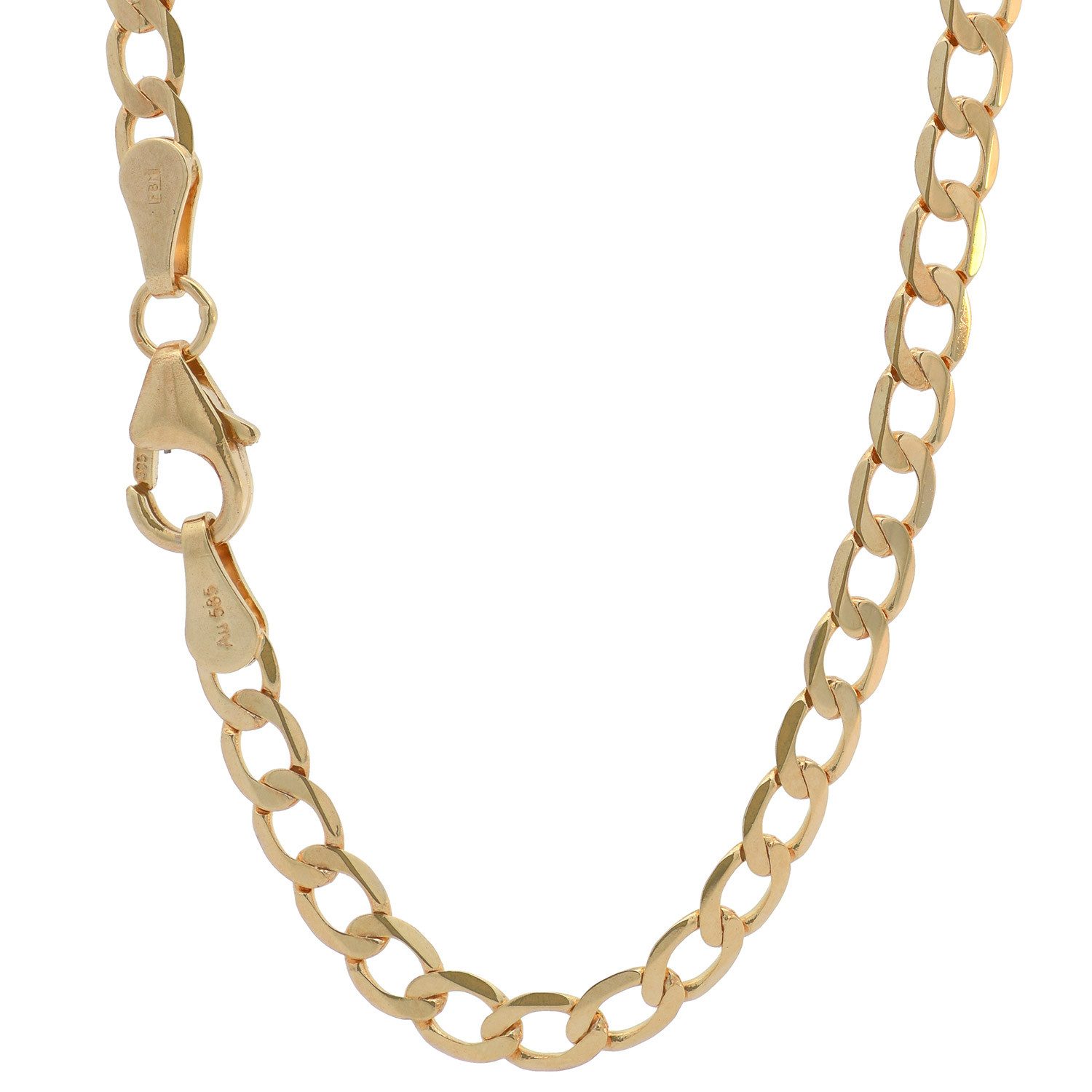 HOPLO Panzerkette Goldkette Panzerkette Länge 45cm - Breite 3,3mm - 585-14 günstig online kaufen