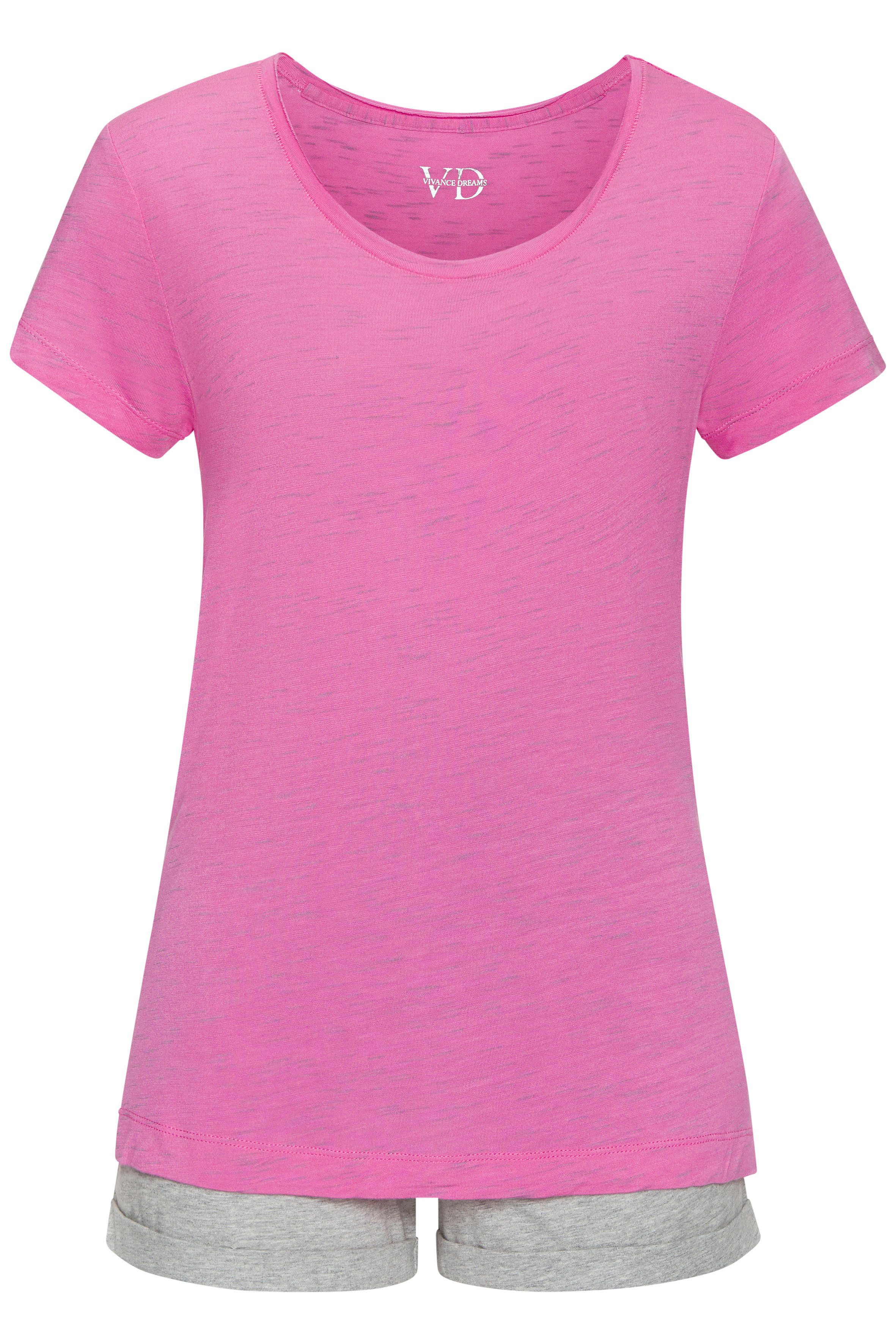 Vivance Dreams Shorty 2 Stk. tlg., mit schönem Melange-Effekt günstig online kaufen