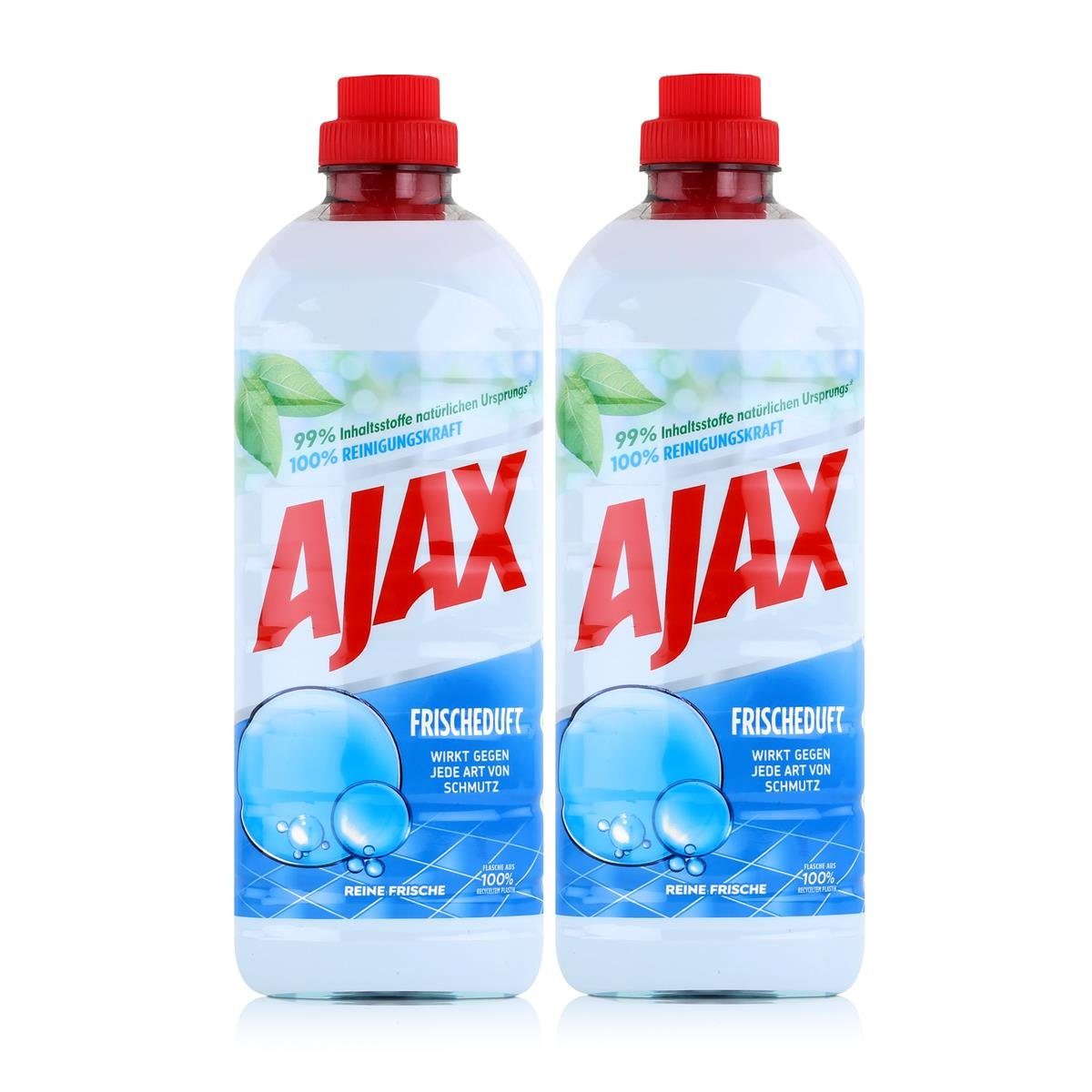 AJAX Ajax Allzweckreiniger Frische Reine - Allzweckreiniger (2er Pack) 1 Liter Bodenreiniger
