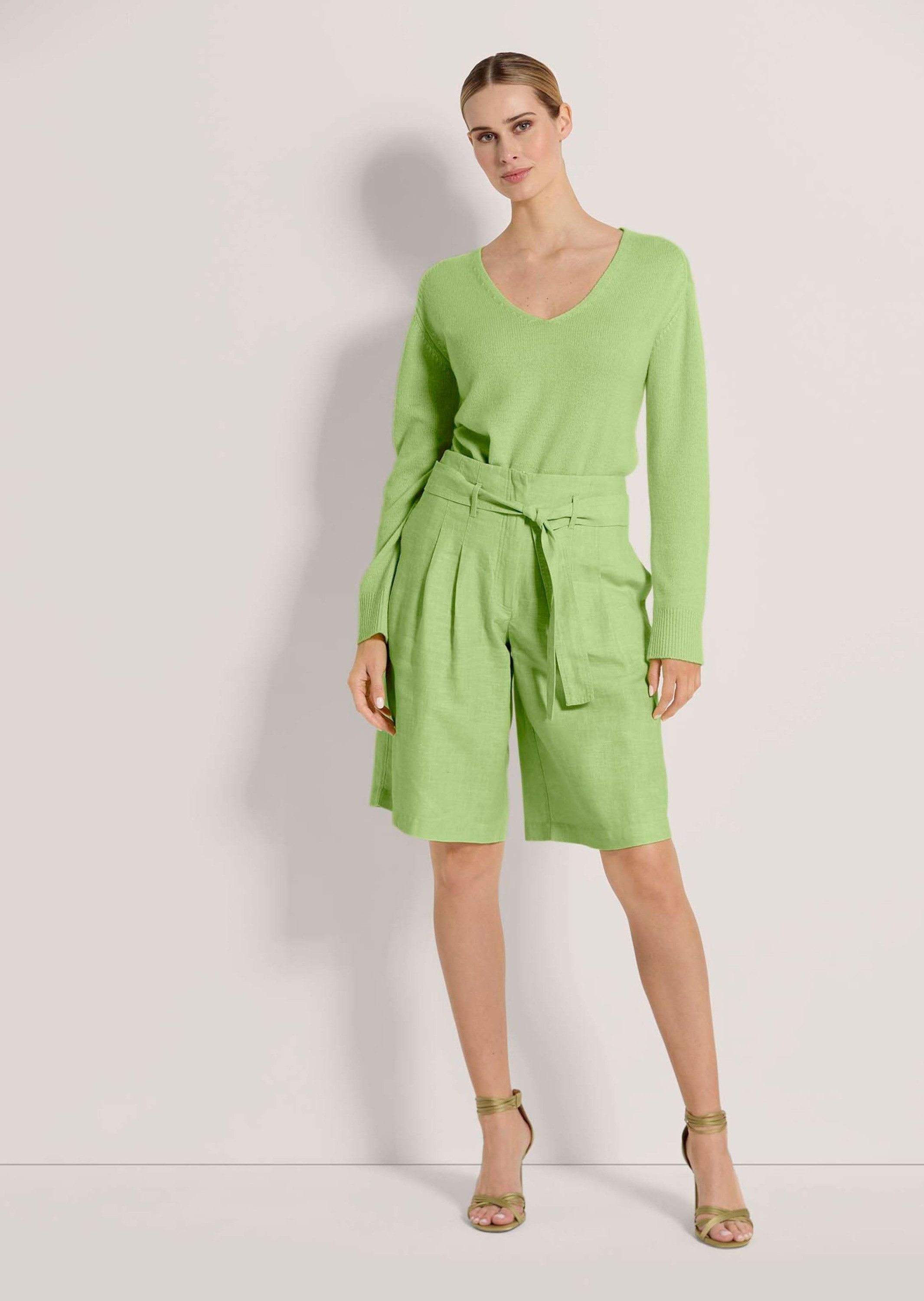 MADELEINE Shorts Highwaist-Bermudas aus Leinen günstig online kaufen