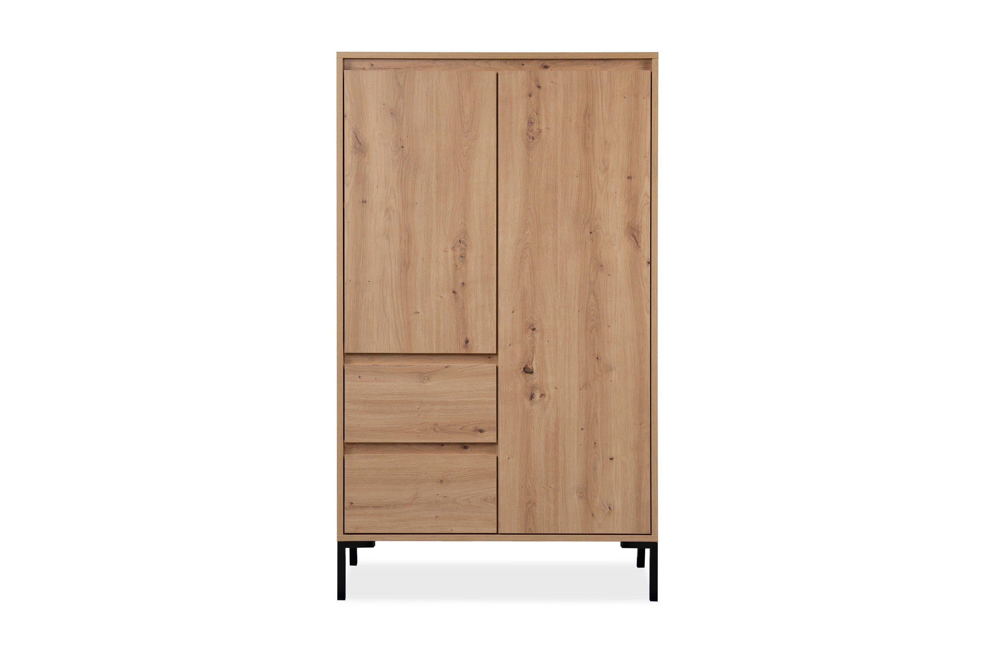 freiraum Highboard Korsika (BxHxT: 81x139x40 cm), in Dekor Artisan Oak
