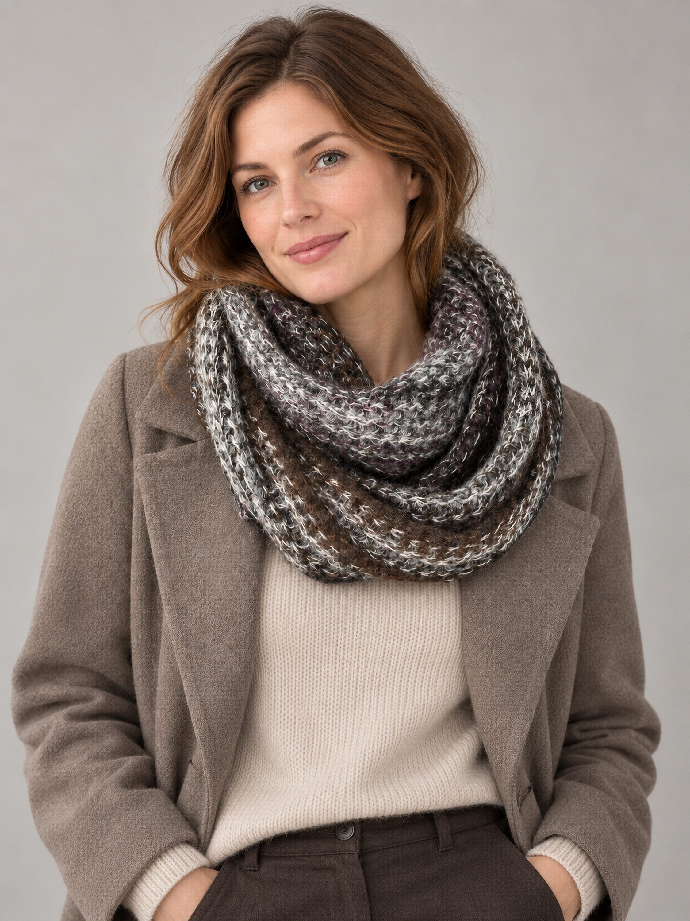COLLEZIONE ALESSANDRO Strickschal Strickloop, (1-St), Made in Italy, in tollen Farben