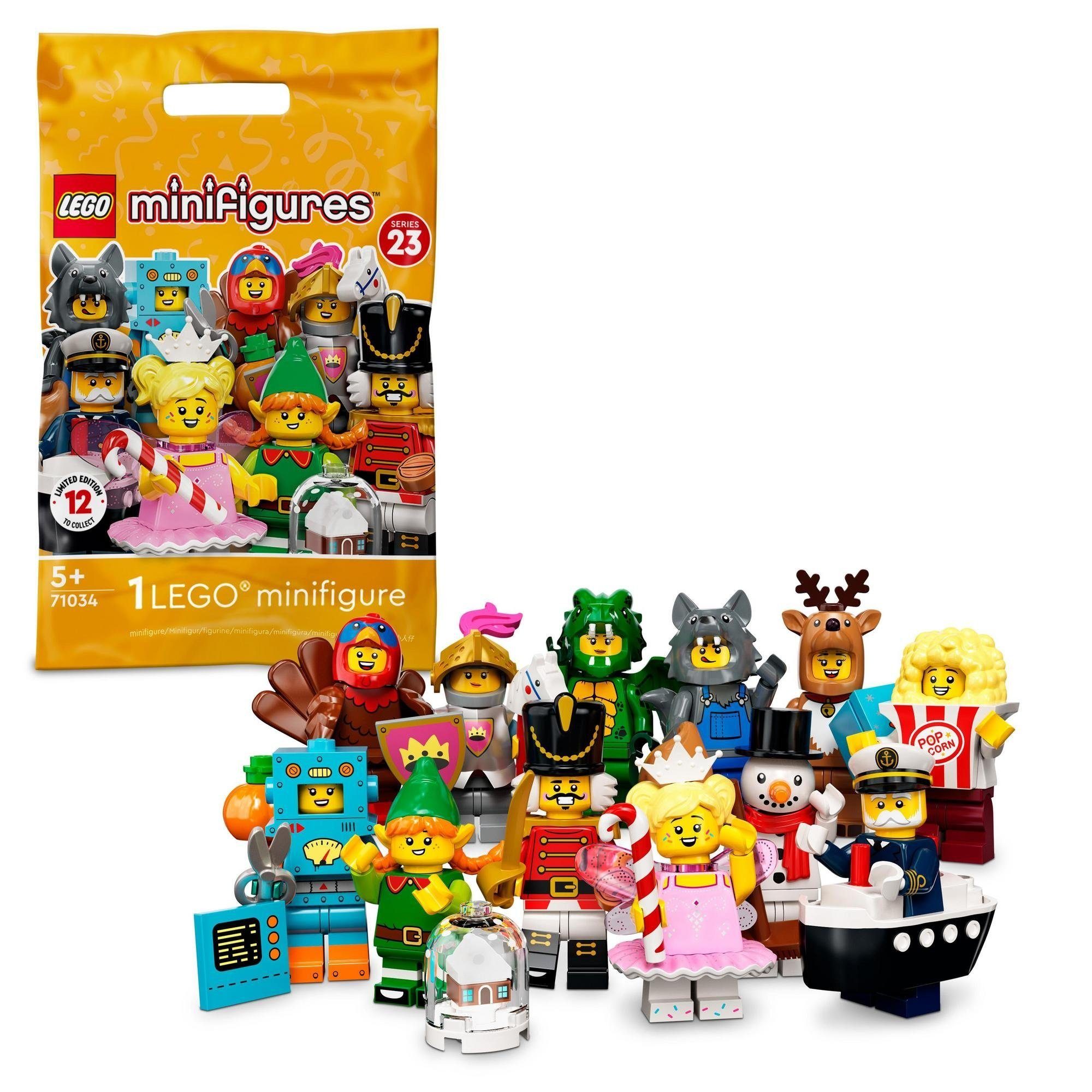 LEGO® Konstruktionsspielsteine Minifigurenserie 23 - Figur im Truthahn- Kostüm