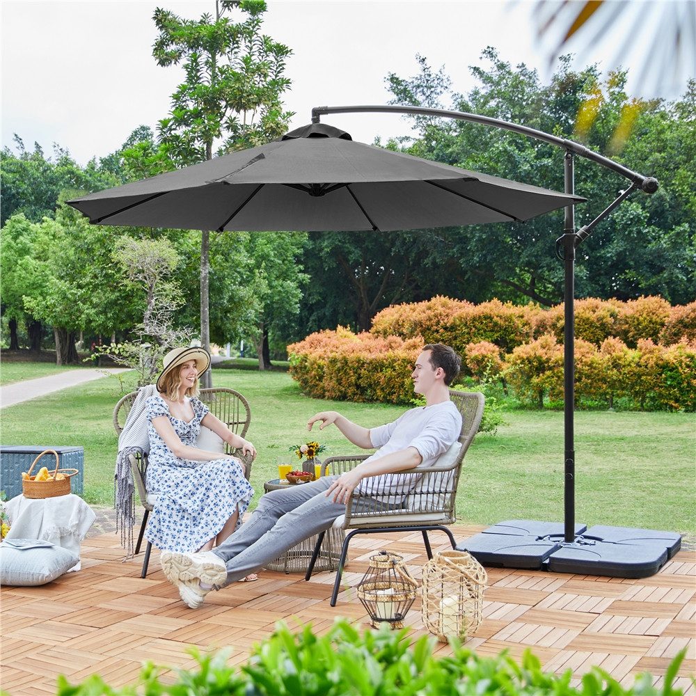 Yaheetech Sonnenschirm ∅ 300 cm, Ampelschirm günstig online kaufen