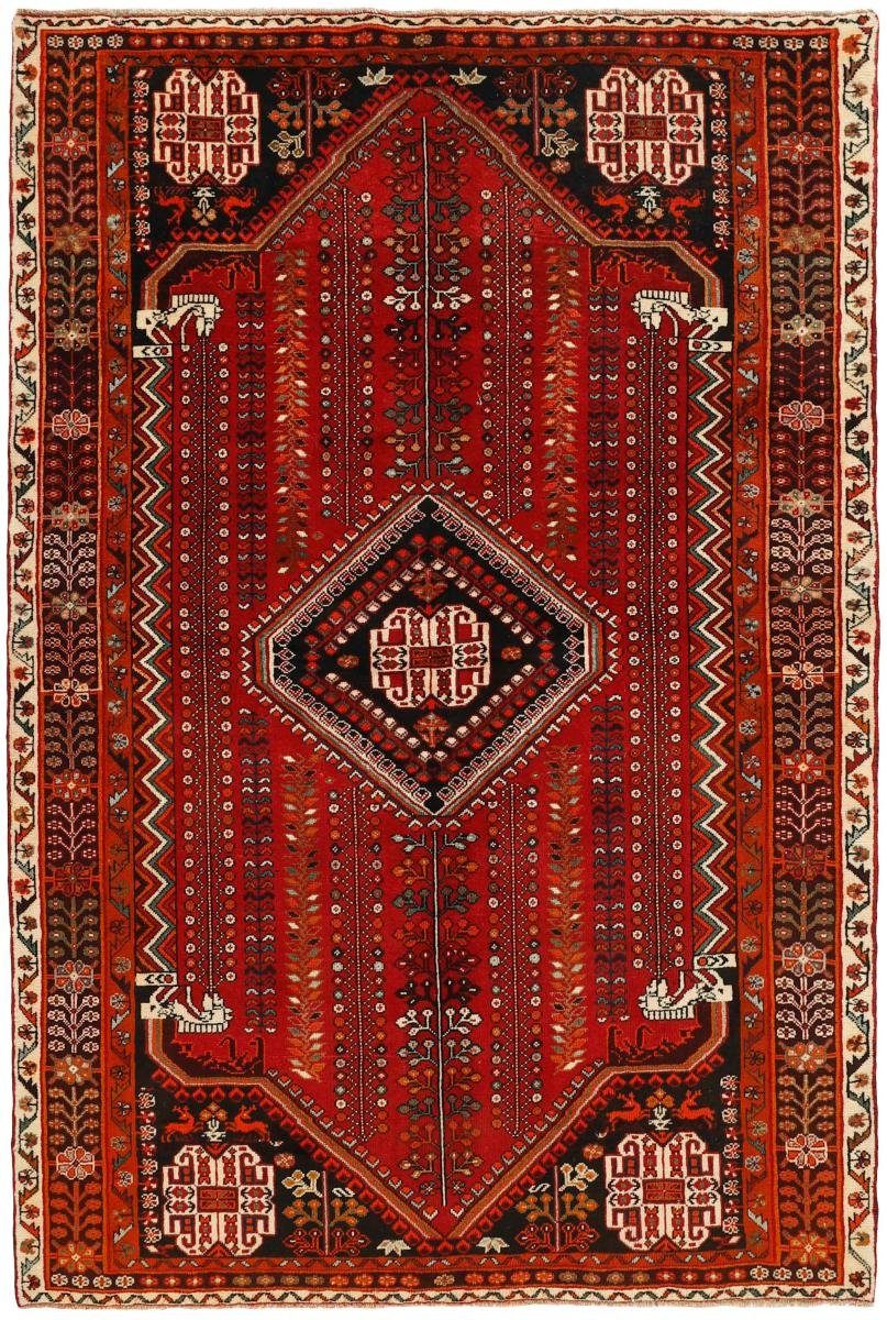 Orientteppich Ghashghai 169x256 Handgeknüpfter Orientteppich / Perserteppich, Nain Trading, rechteckig, Höhe: 12 mm