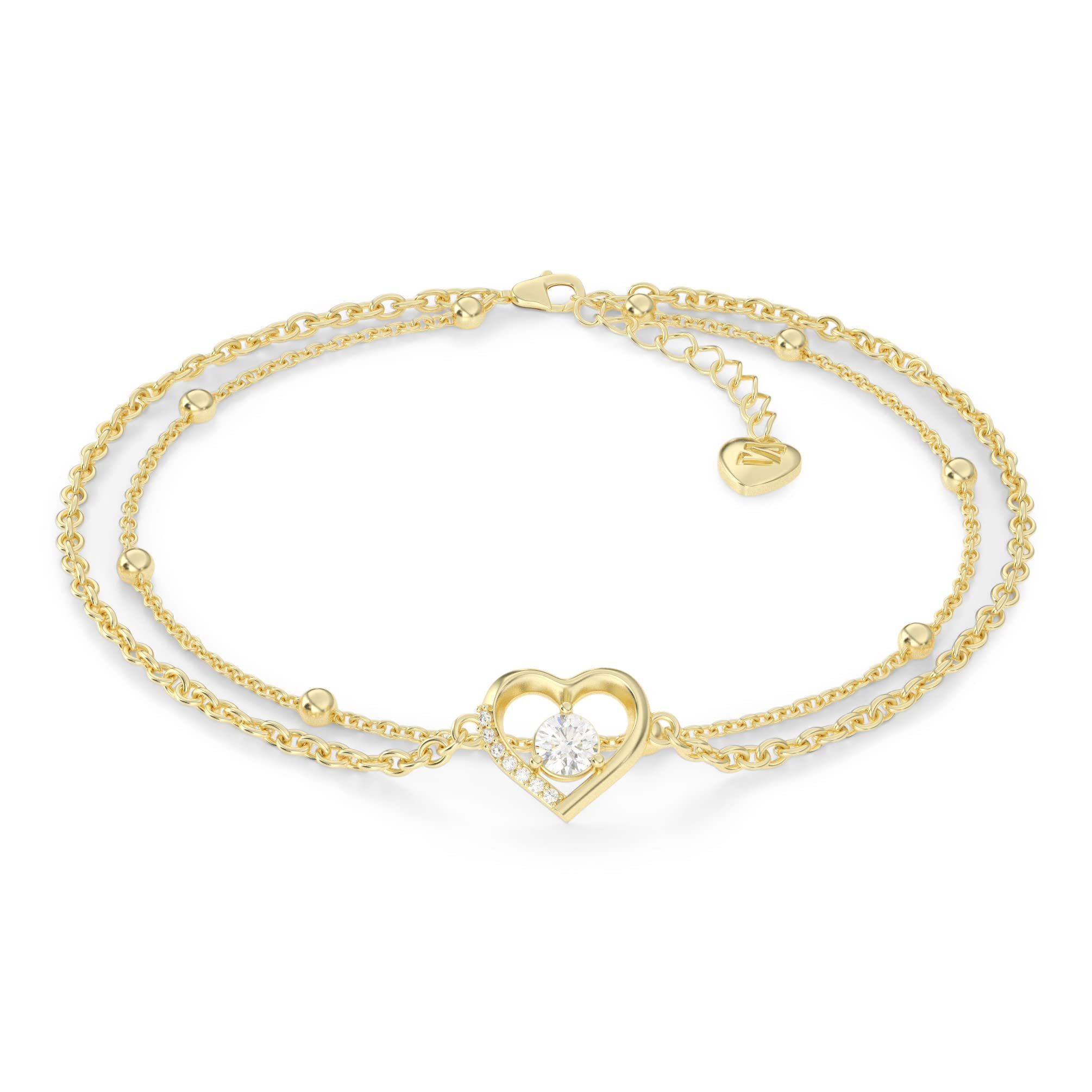 SERASAR Fußkette Fußkettchen aus Sterlingsilber [Heart] (1-tlg), Ladies Hea günstig online kaufen