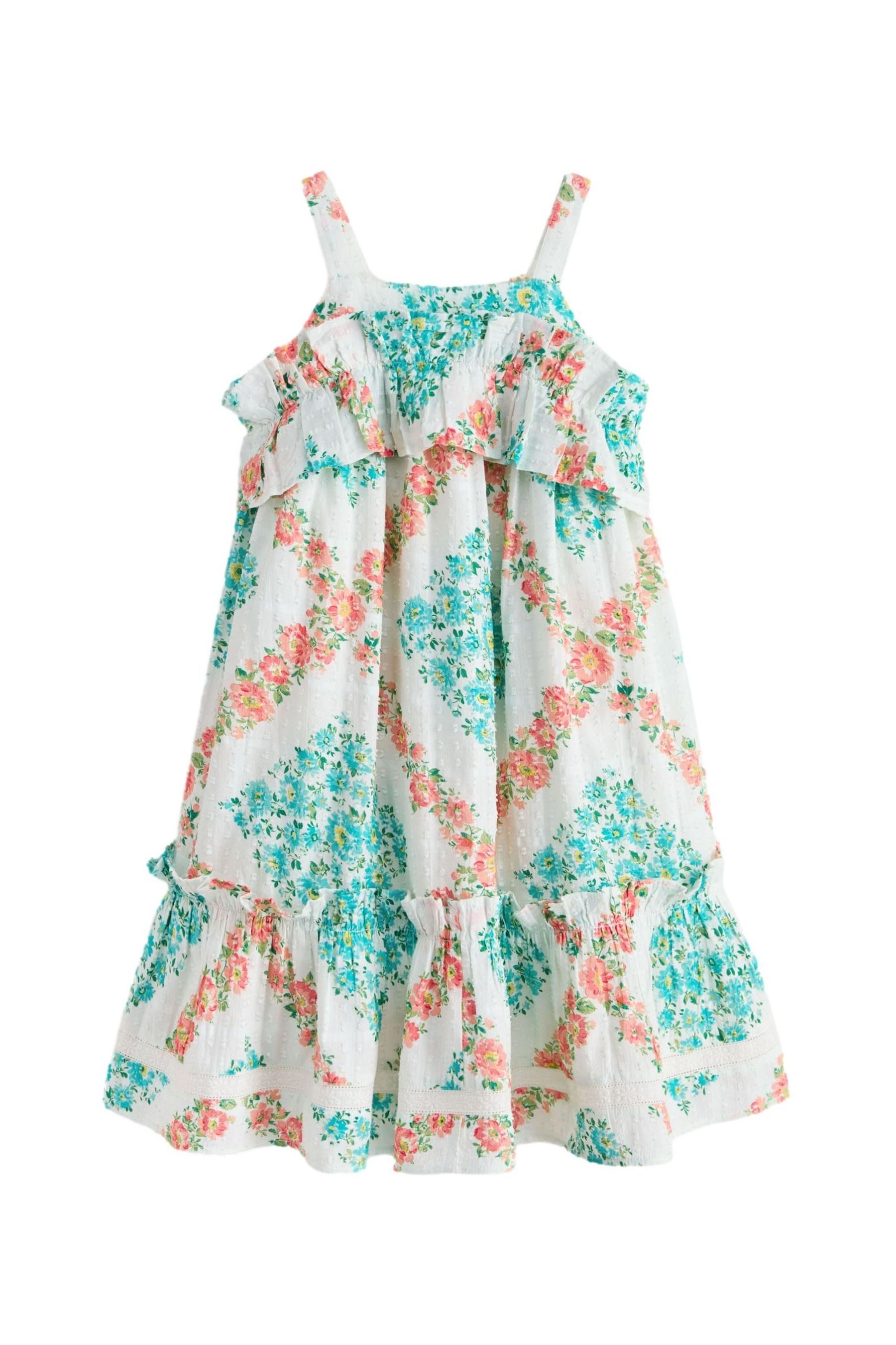 Trägerkleid Laura Ashley Kleid mit voluminösen Rüschenärmeln