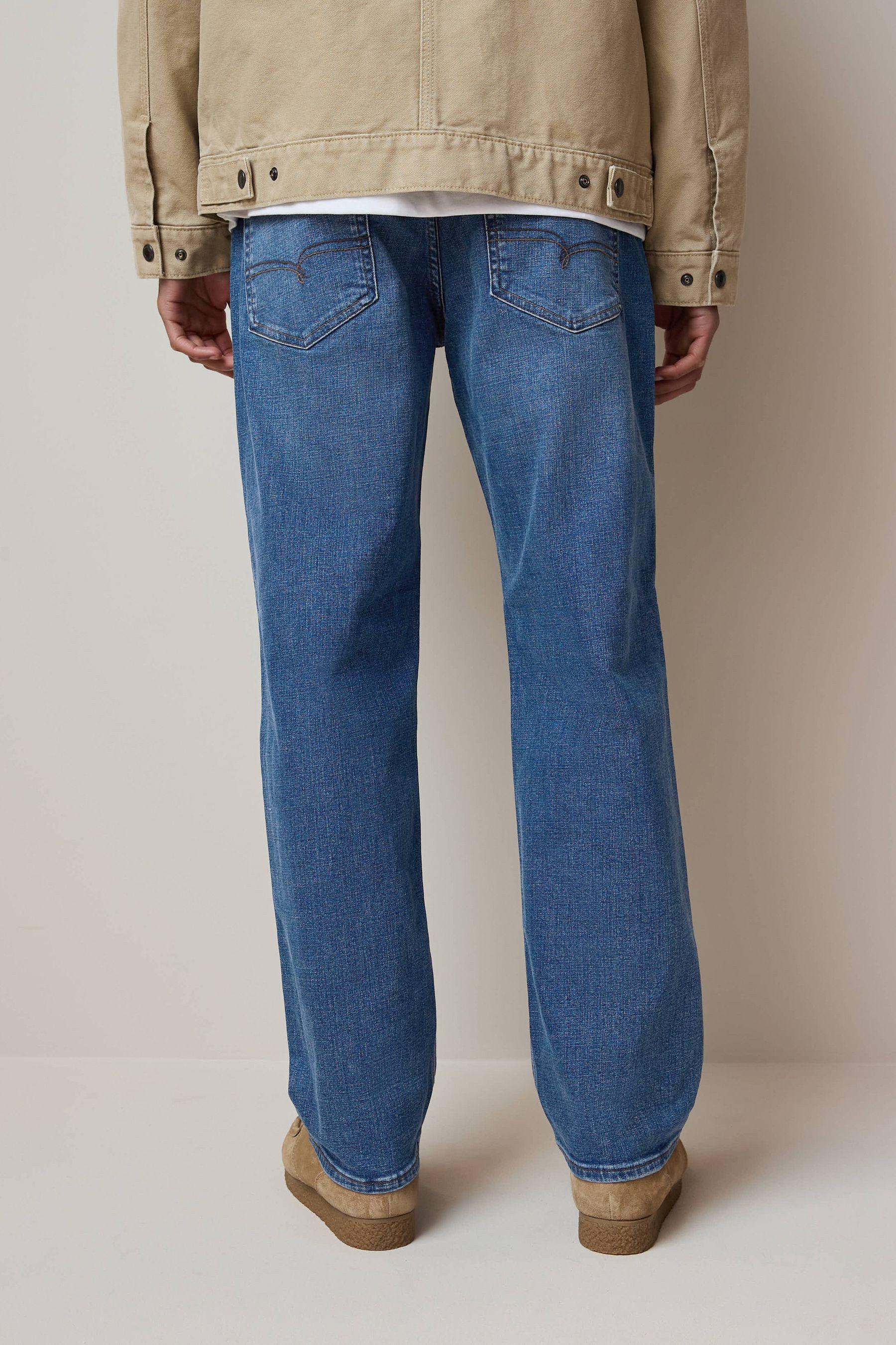 Next Straight-Jeans Jeans mit Gürtel (2-tlg) günstig online kaufen