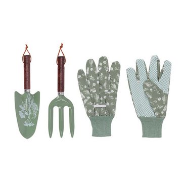 Rivanto Gartengerätehalter, (3er Set Gartengeräte Handschaufe, Handharke & 1 Paar Handschuhe)