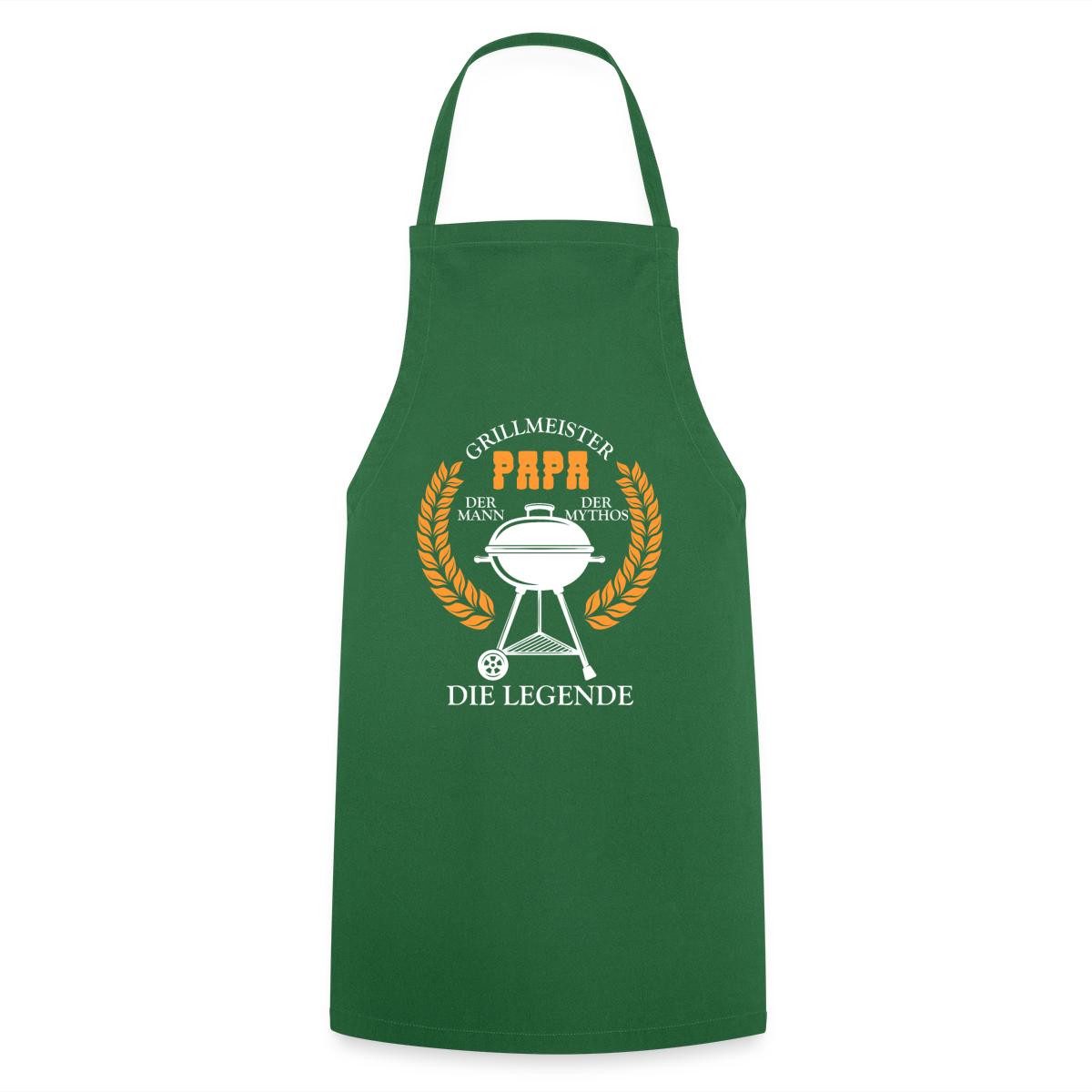 Spreadshirt Kochschürze Grillmeister Papa Mann Mythos Legende Kochschürze, (1-tlg)