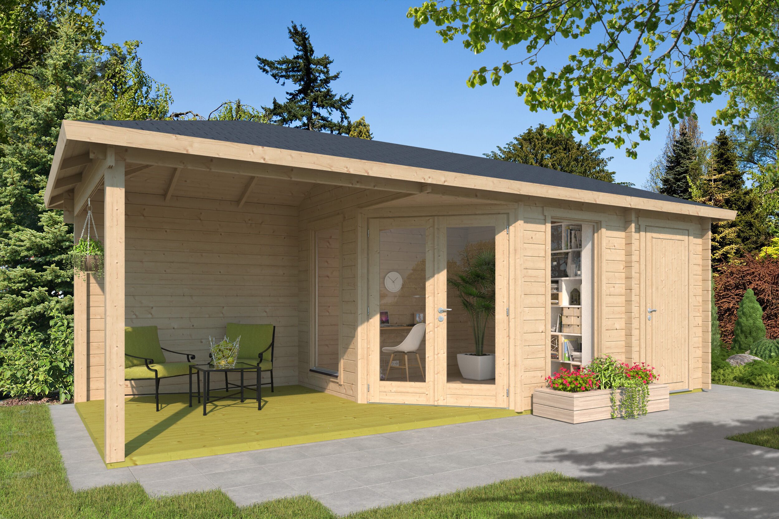 Fjordholz Gartenhaus Lisa 44 E Modern