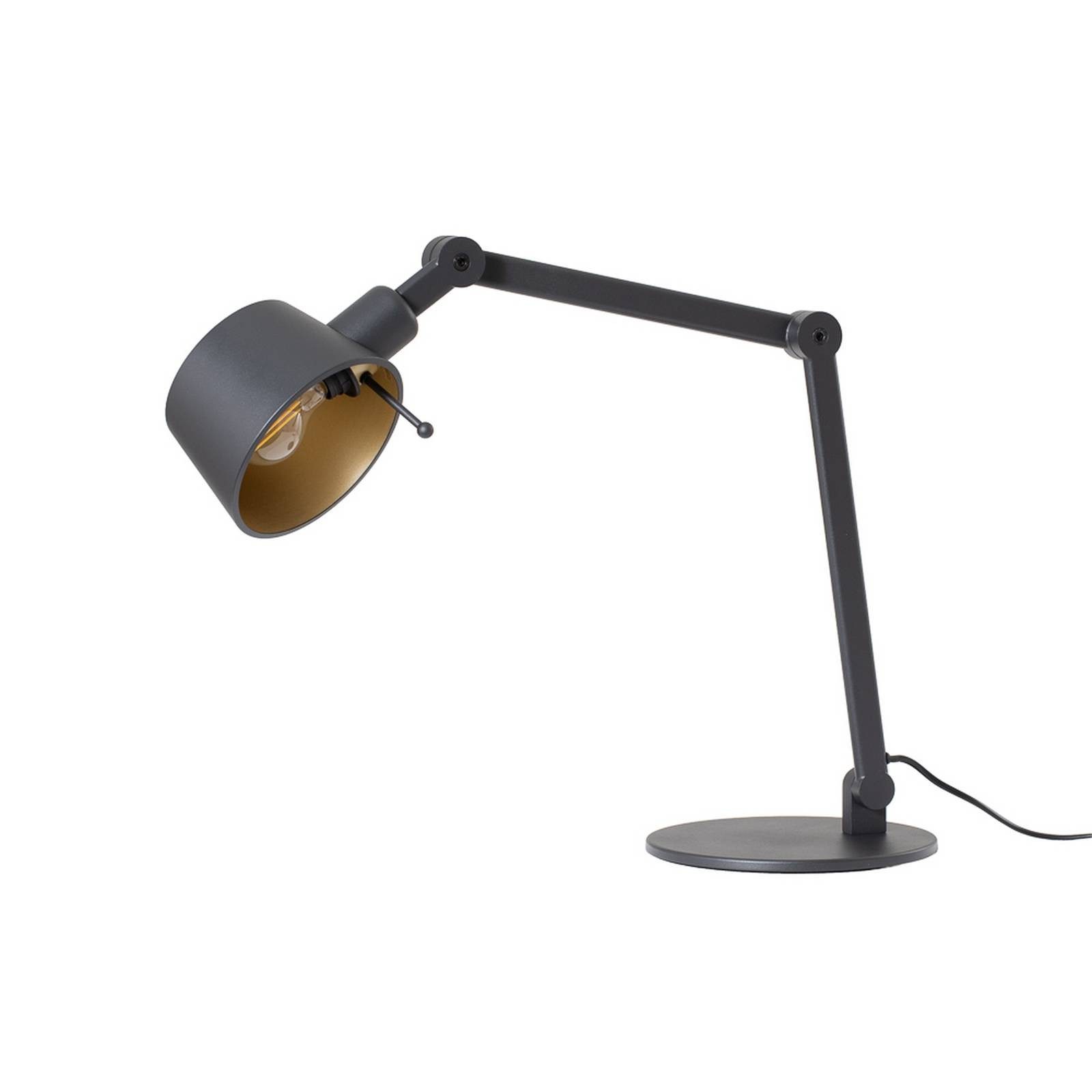 Lucande Schreibtischlampe Silka, Metall, Schwarz IP20, 1 x 15 W LED