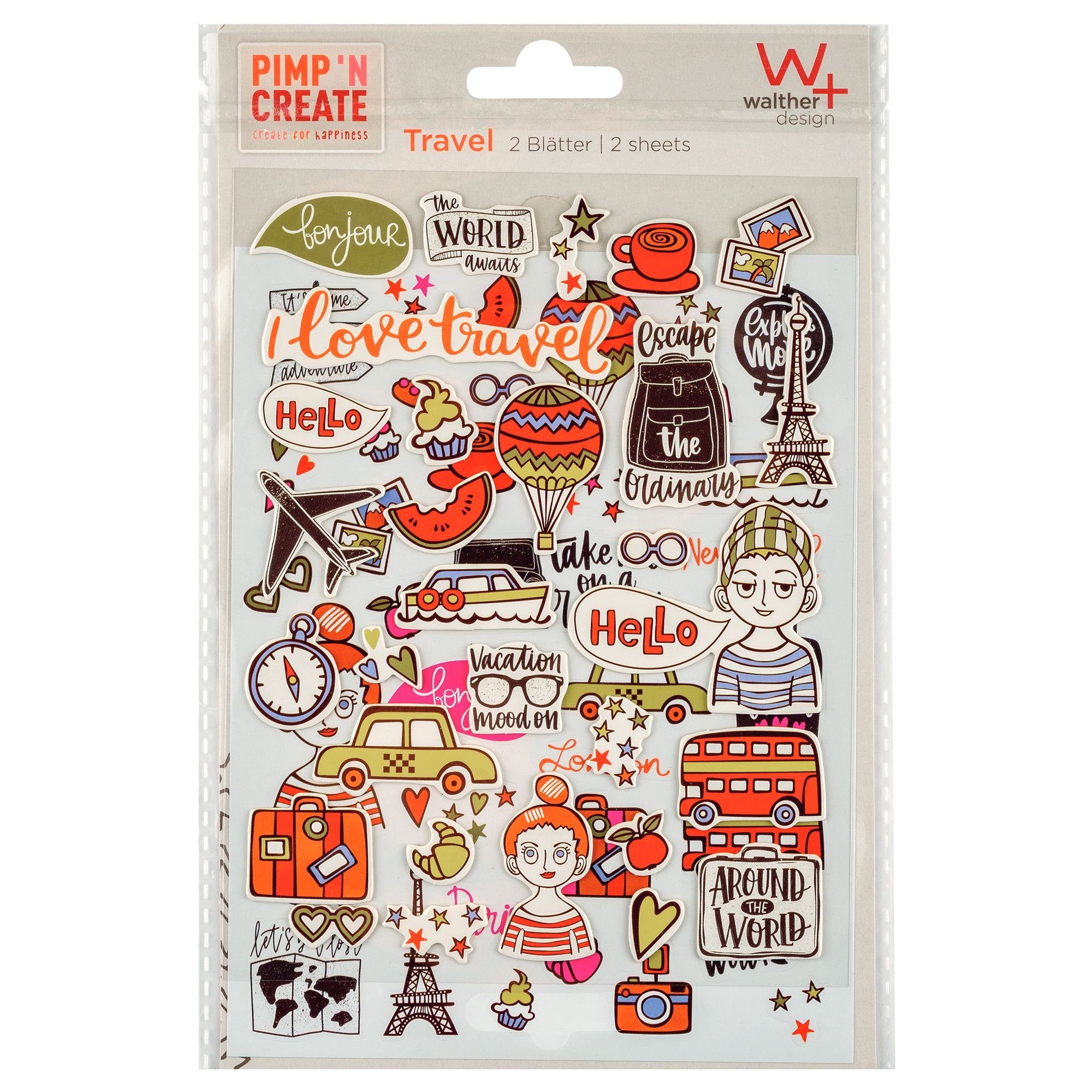 Walther Design Sticker PIMP AND CREATE, selbstklebende Sticker