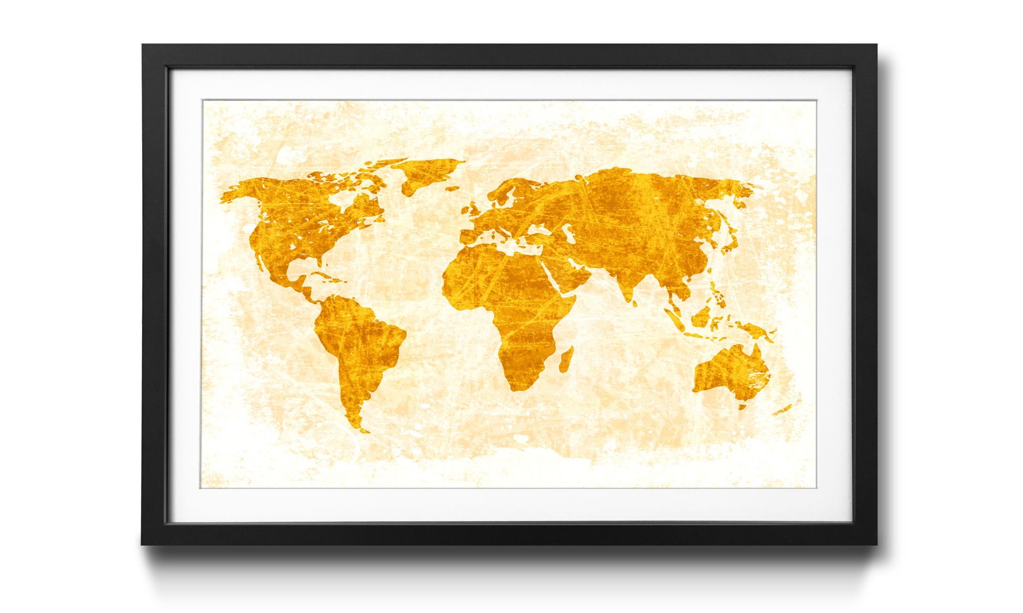 WandbilderXXL Kunstdruck Worldmap No.7, Weltkarte, Wandbild, in 4 Größen erhältlich