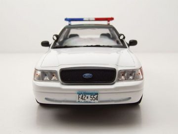 GREENLIGHT collectibles Modellauto Ford Crown Victoria 2006 weiß Police Interceptor Fargo TV-Serie Modell, Maßstab 1:24