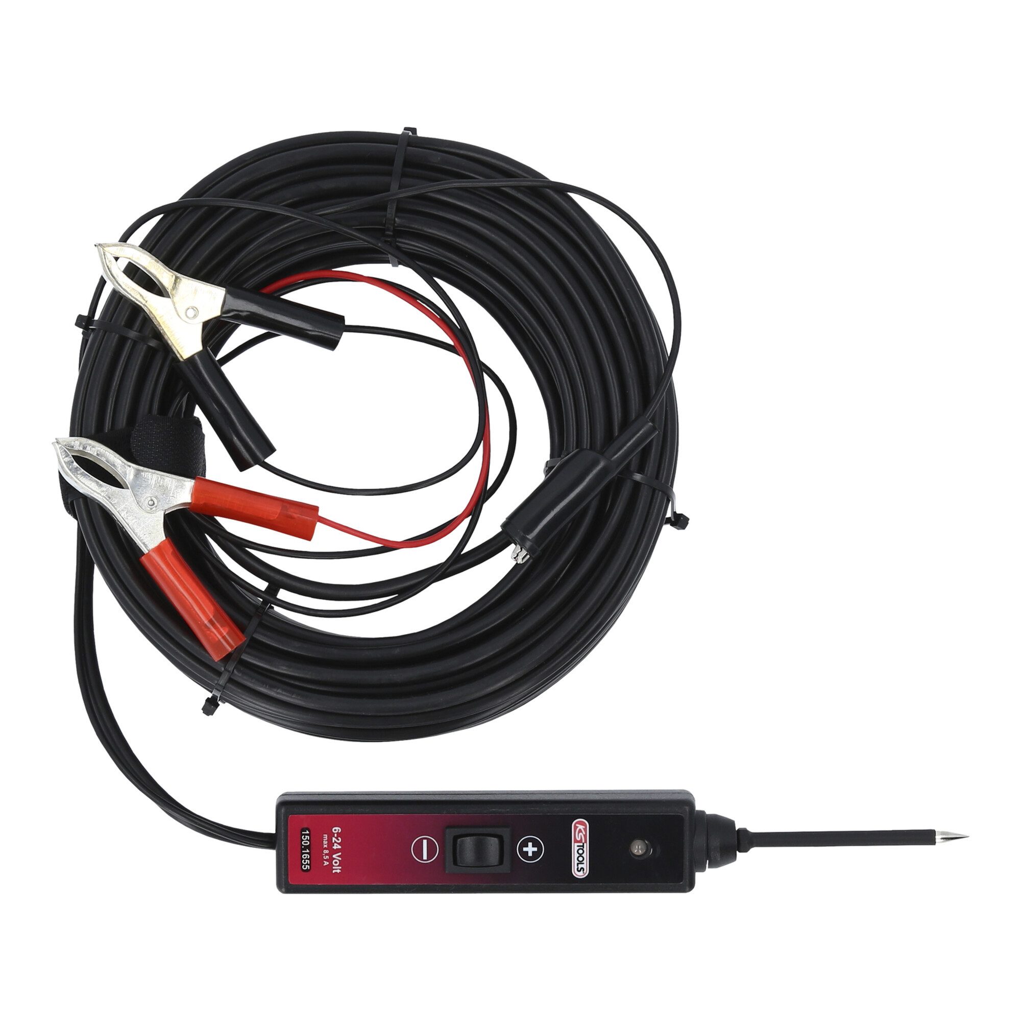 KS Tools Multimeter KS Tools Funktionsprüflampe 6-24V DC mit 25 Meter Kabel