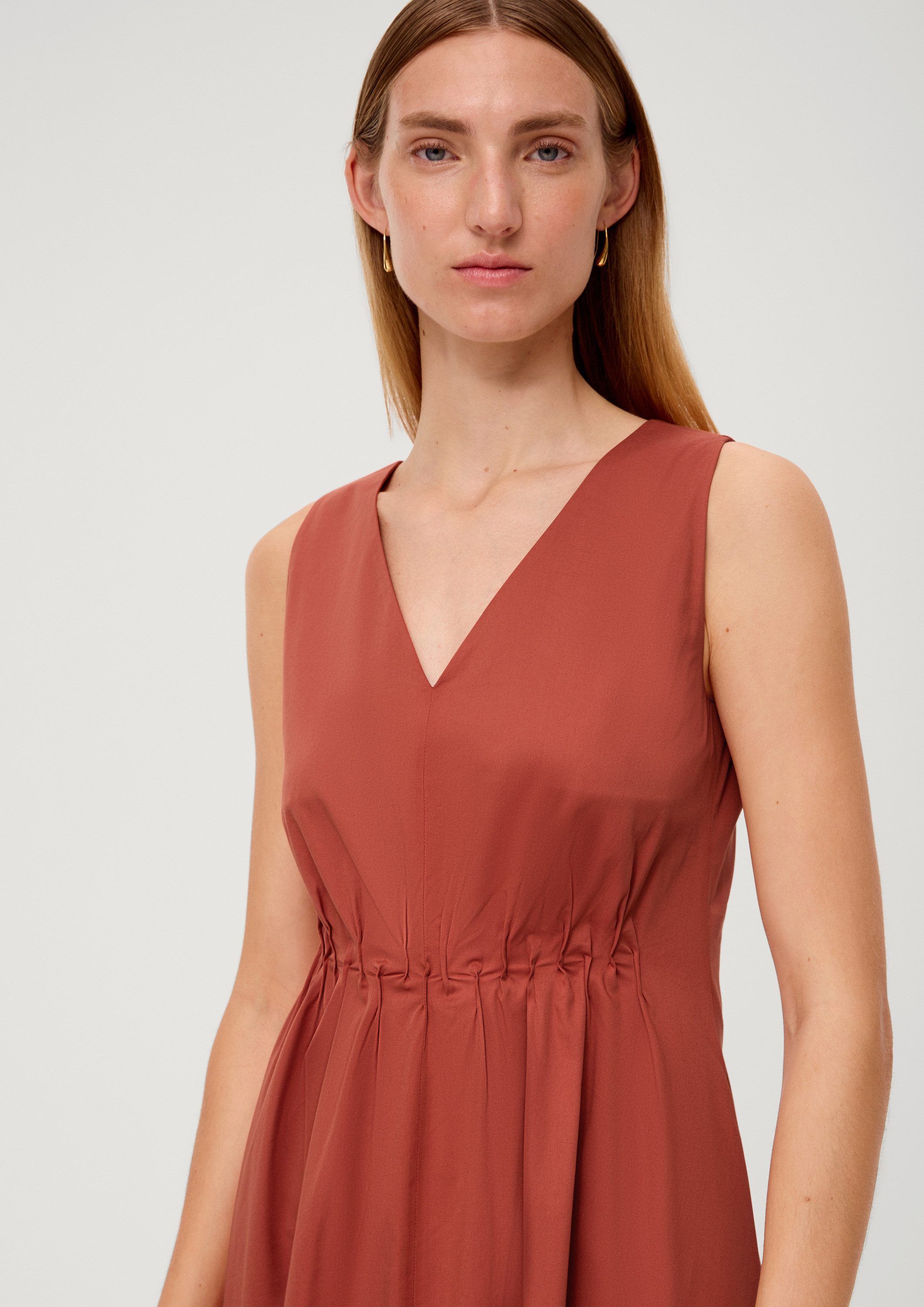 s.Oliver Midikleid Kleid Kleid mit Viskose