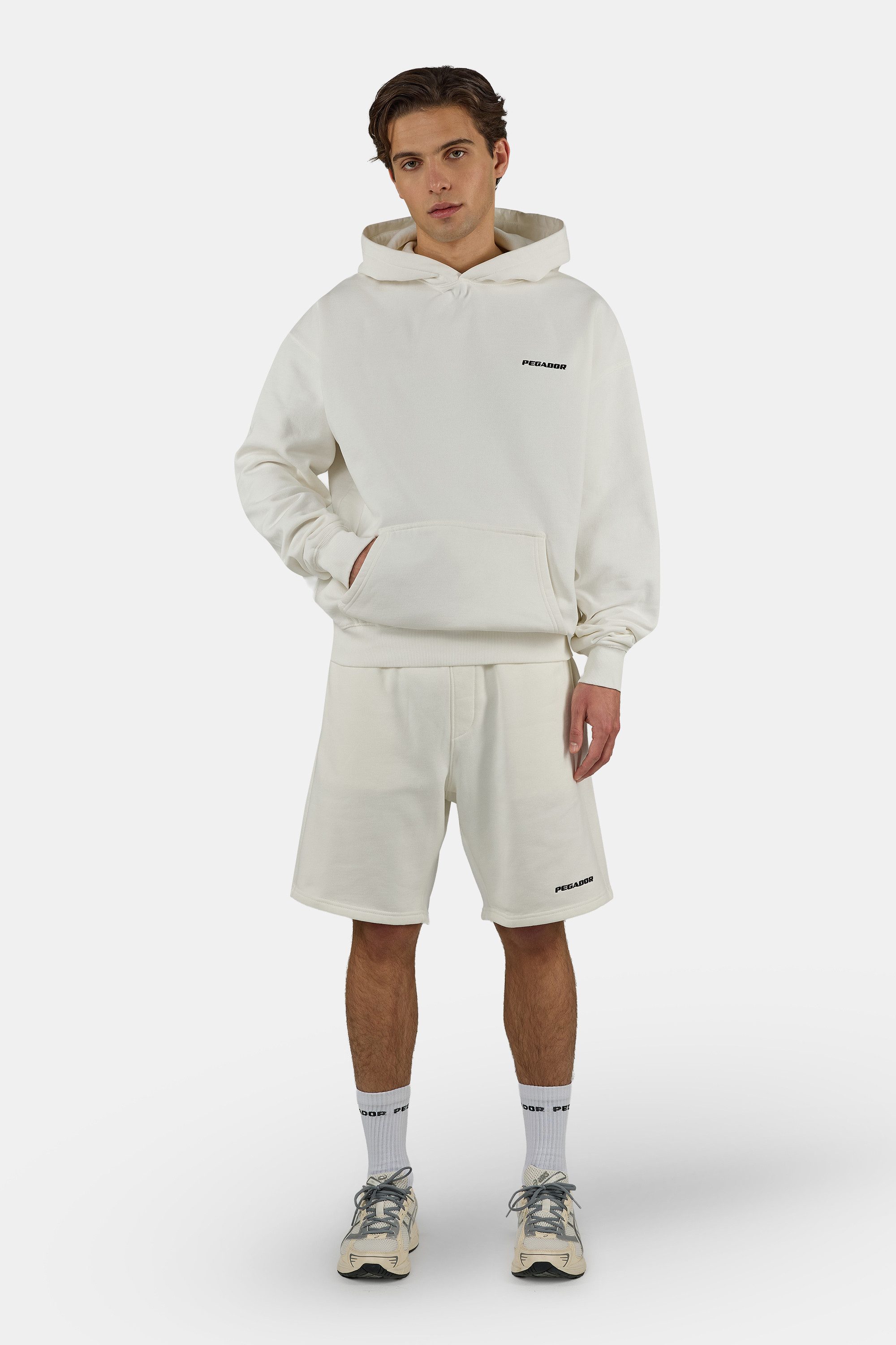 PEGADOR Kapuzensweatshirt Logo Oversized Hoodie Baumwollmischung, oversize