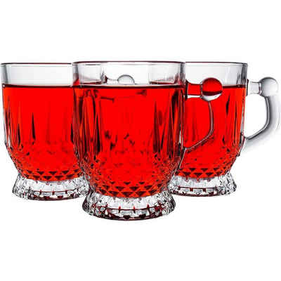 Pasabahce Скло-Set Coffee-Mugs, Glas, Cup Teeglas Set 6 Teilig, Spülmaschinengeeignet