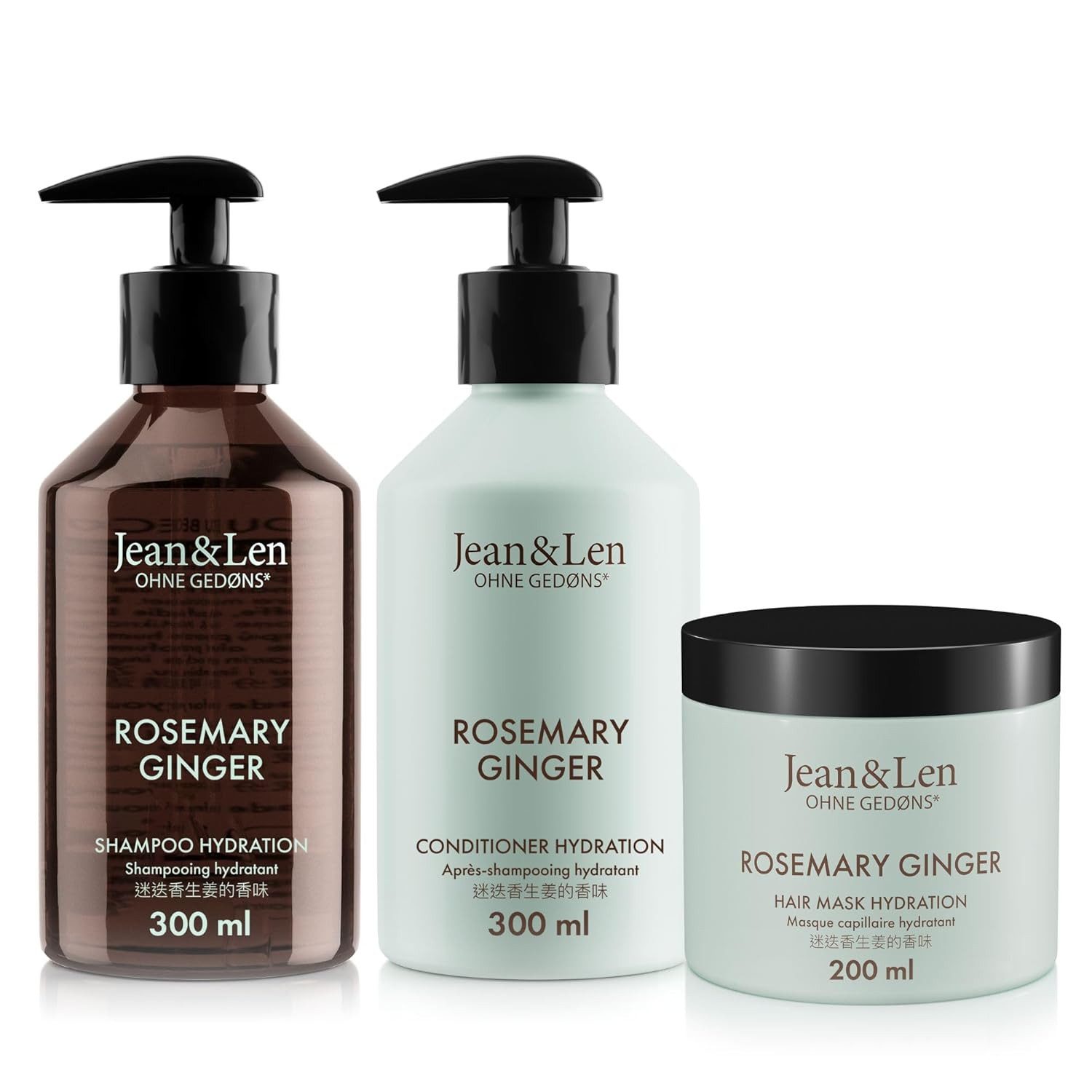 Jean & Len ohne Gedons* Haarshampoo Jean & Len Feuchtigkeit Shampoo 300 ml