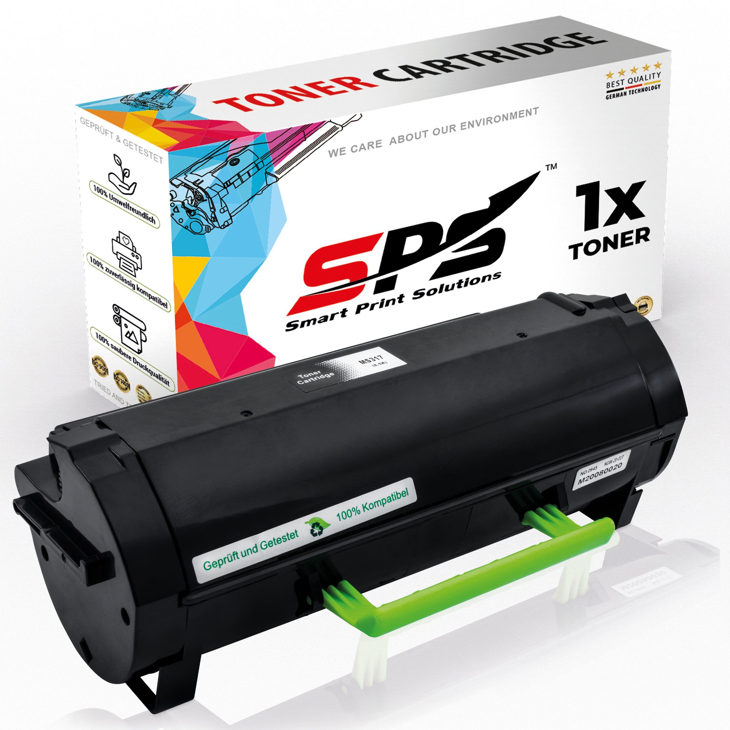 SPS Tonerkartusche Kompatibel für Lexmark MS 517 dn (51B2H00) Toner-K, (1er Pack, 1x Toner)