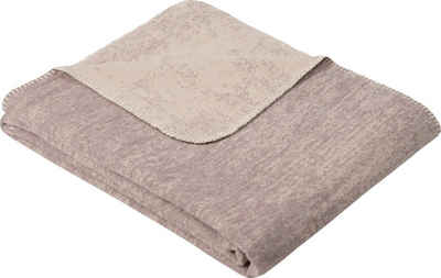 Wolldecke »Jacquard Decke Rom«, IBENA, GOTS zertifiziert - nachhaltig aus Bio-Baumwolle