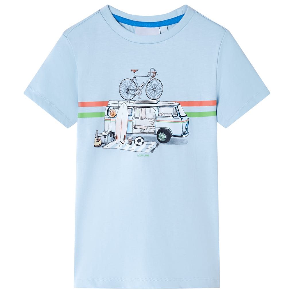T-Shirt Kinder-T-Shirt Hellblau 104