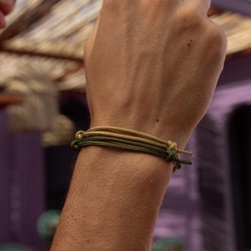 Made by Nami Armband Set Herren & Damen 2x Segeltau Armband Handgemacht, Maritimes Minimalistisches Armband 100% Wasserfest & verstellbar