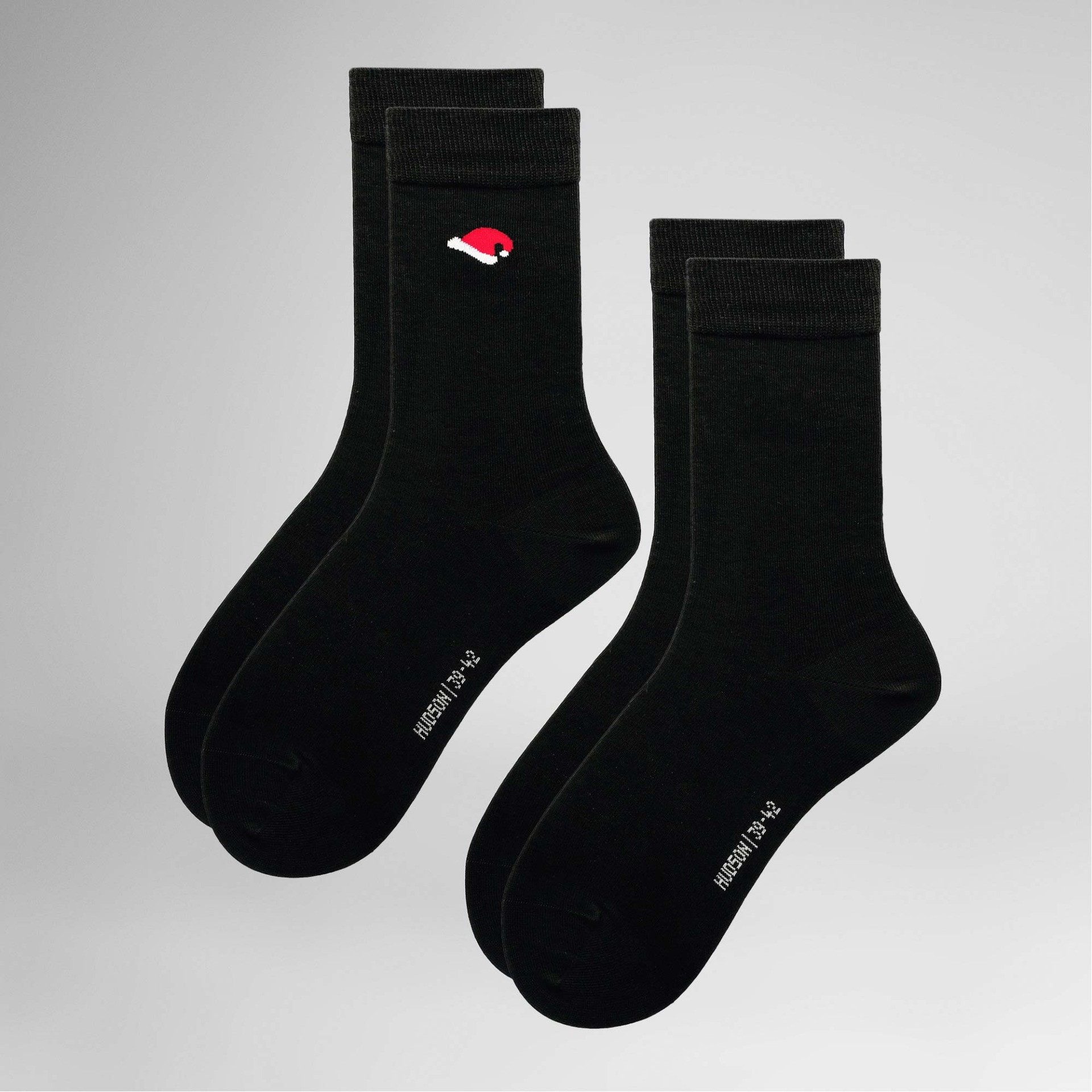 Hudson Basicsocken Santa 2-Pack (2-Paar) Weihnachtliche Socken im Doppelpack