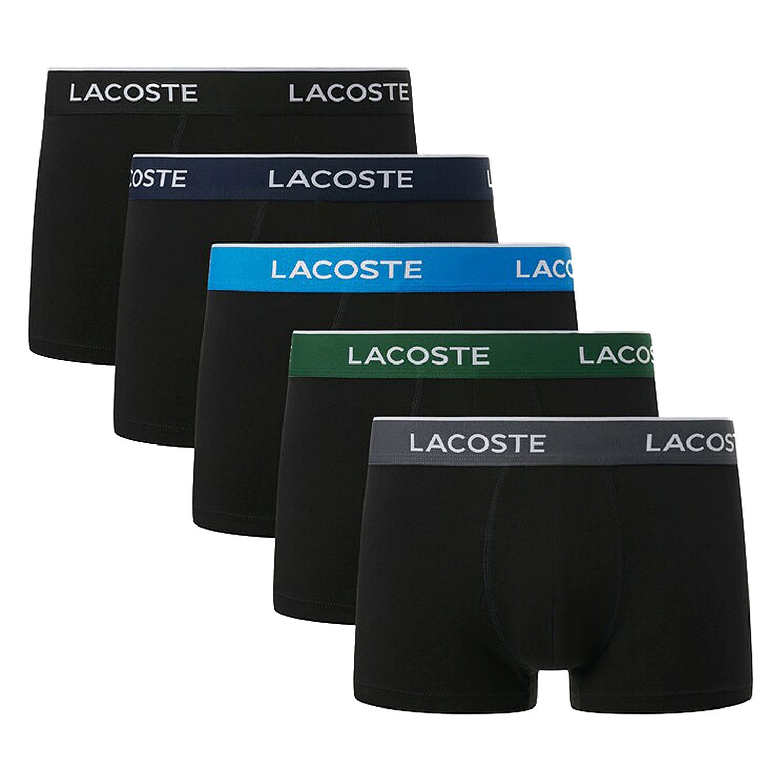 Lacoste Trunk Herren Unterhosen 5er Pack Stretch Baumwolle günstig online kaufen