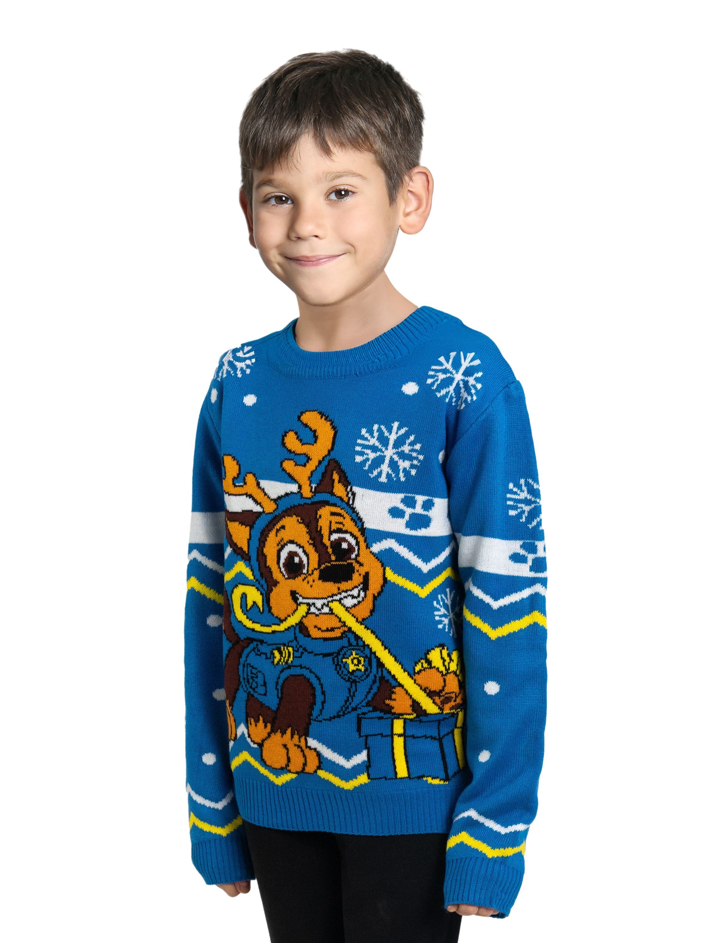 United Labels® Strickpullover Paw Patrol - Chase - Ugly Sweater