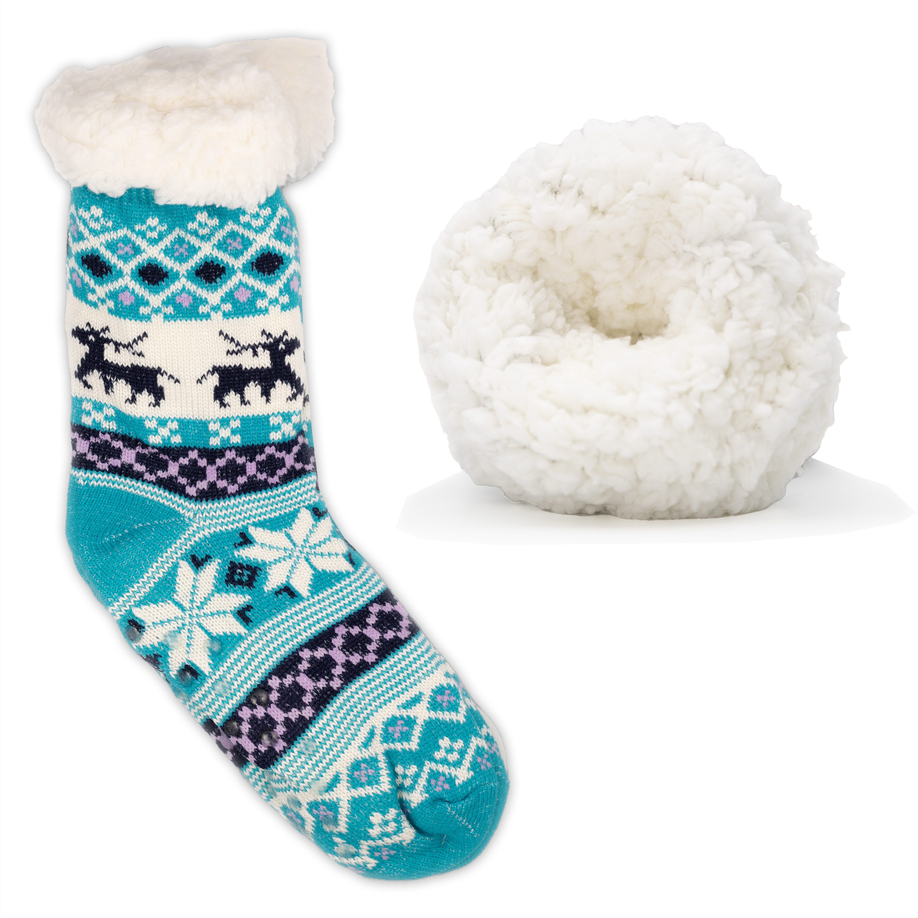 Haussocken Damen Hüttensocken mit ABS Stoppersohle