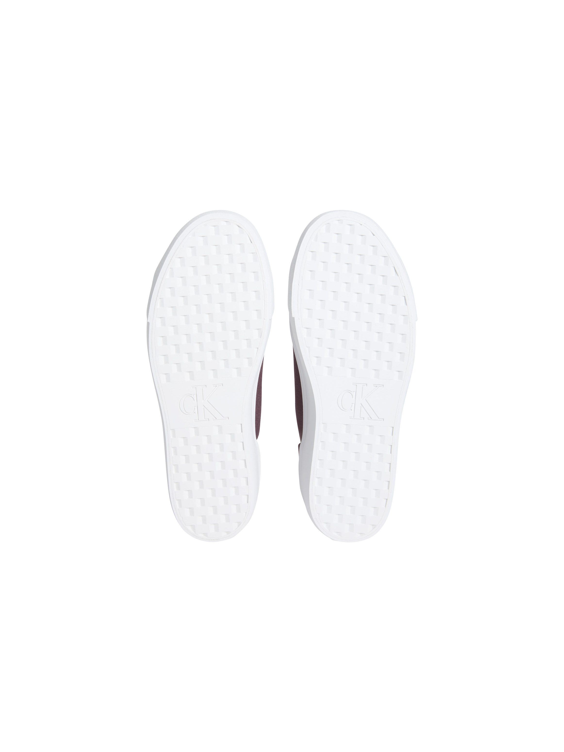 Calvin Klein Jeans VULC FLATFORM LOW CV MG Plateausneaker Schnürschuh, Freizeitschuh, Halbschuh mit seitlichem Logo
