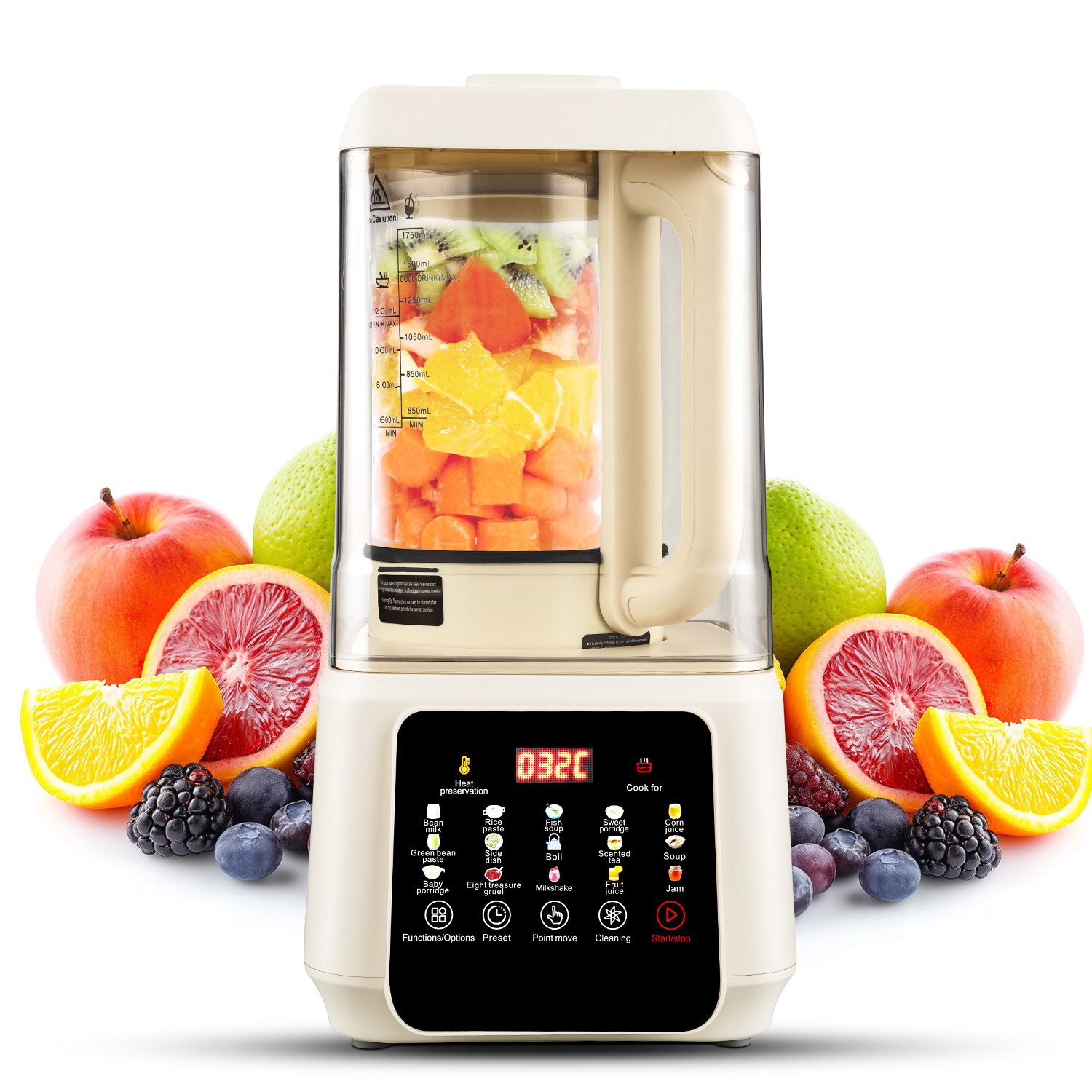 Standmixer Smoothie mixer 13 voreingestellte Funktionen 9 Gang