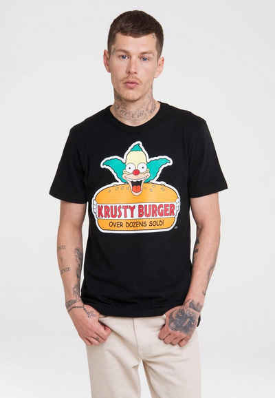 LOGOSHIRT T-Shirt Simpsons - Krusty Burger mit lizenziertem Originaldesign