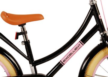 Volare Kinderfahrrad Kinderfahrrad Excellent Fahrrad für Mädchen 18 Zoll Kinderrad Schwarz