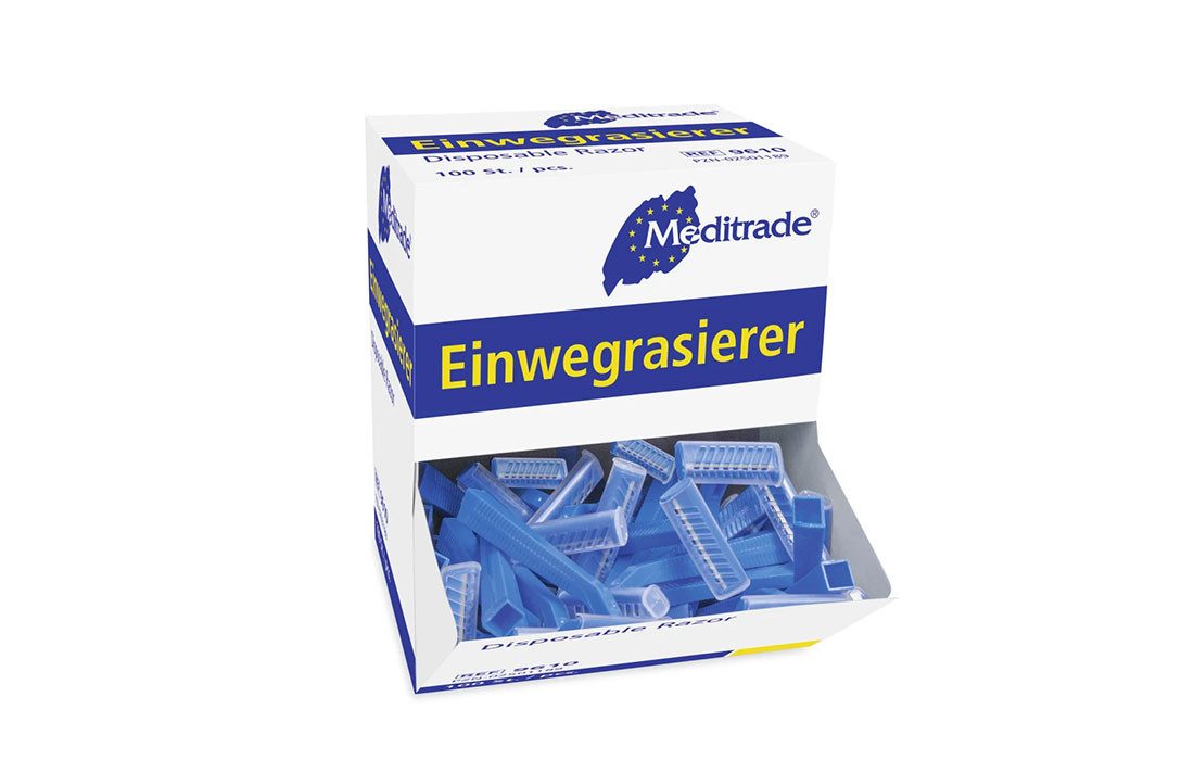 MediTrade Einwegrasierer Einwegrasierer – Für eine sanfte und sichere Rasur – 100 Stück, 100-tlg.