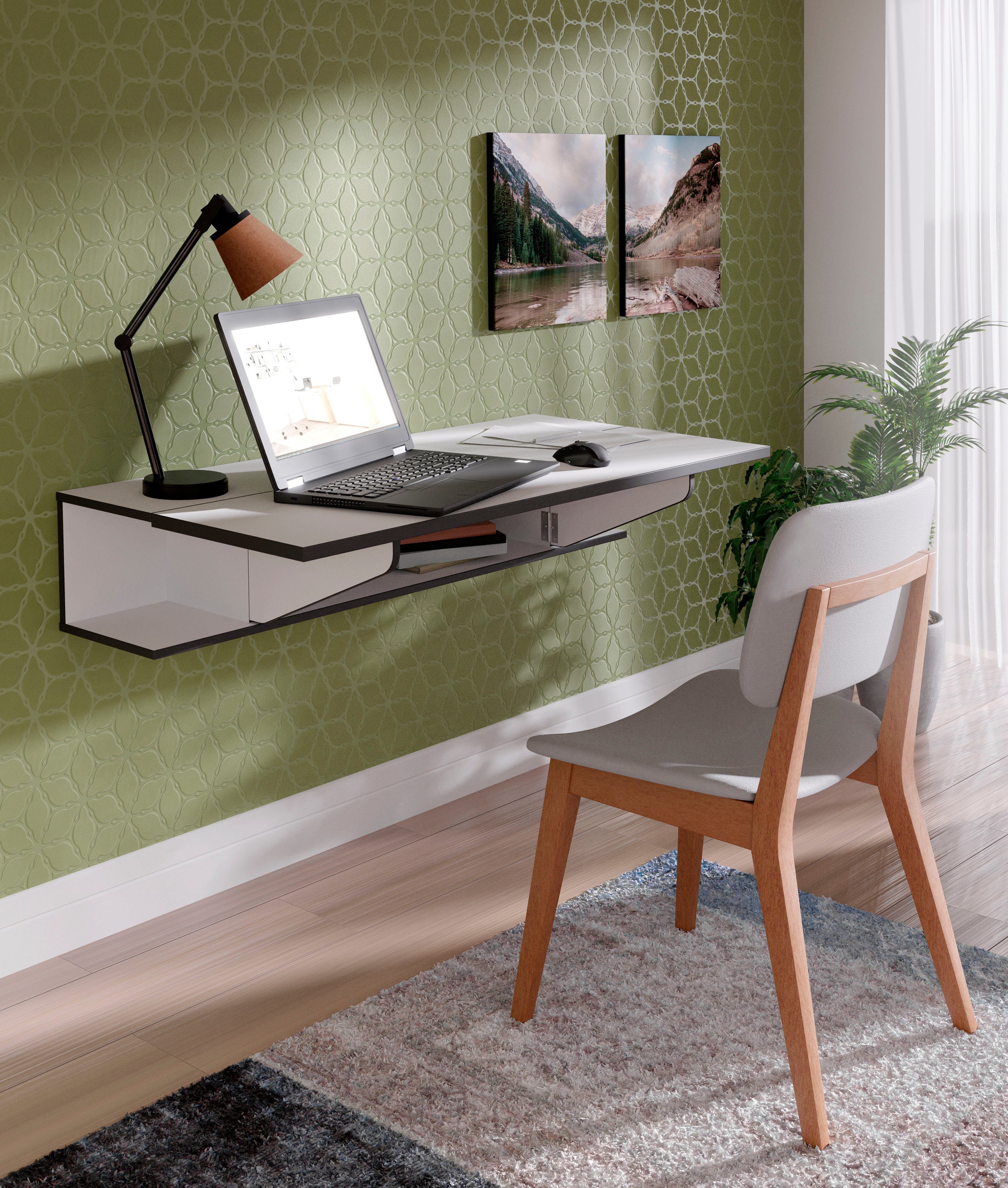 FORTE Home ideal Regal-Schreibtisch Office für Multifunktional, das