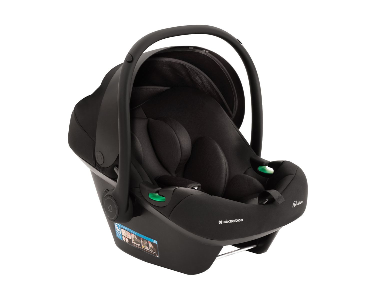 Kikkaboo Babyschale Babyschale i-Prime, i-Size, ab: 0, bis: 1.25, (40 - 87 cm) Gruppe 0+ Kopfstütze verstellbar