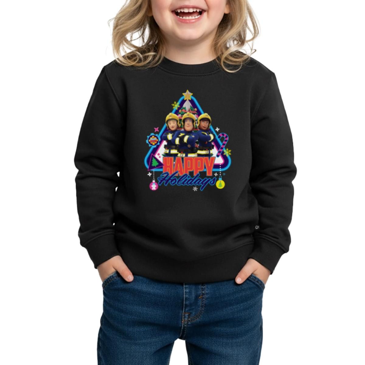Sweatshirt Feuerwehrmann Sam™ Happy Holidays From The Team Kinder Premium Pullove