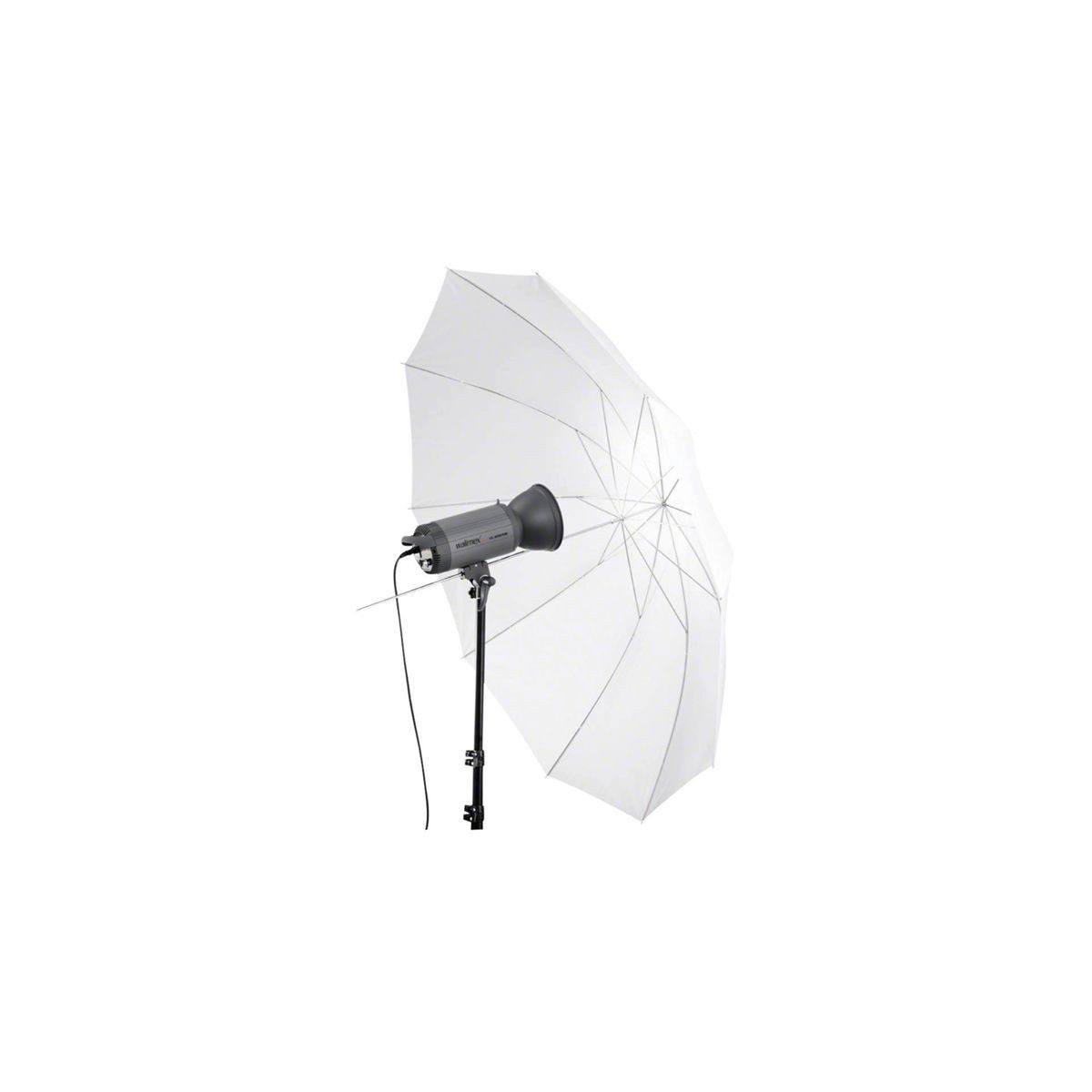 walimex 2in1 Reflex-& Durchlichtschirm weiß, 150cm Blitzgerät