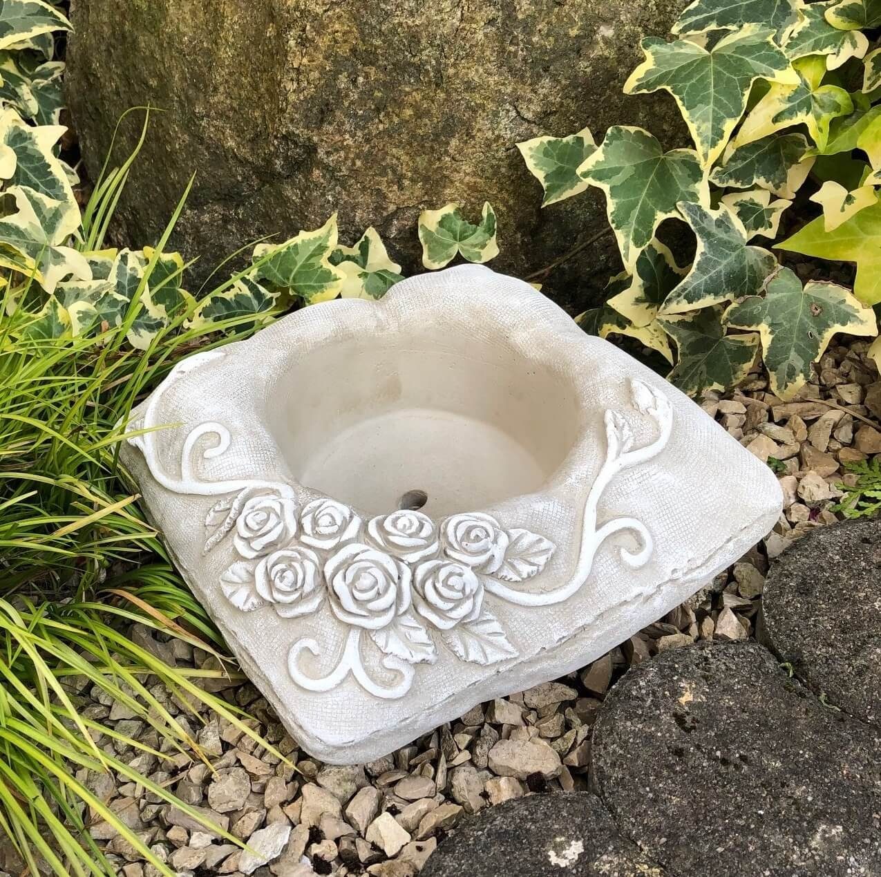 Gartenfigur Grabschale XL Pflanztopf Blumentopf ca.4600g