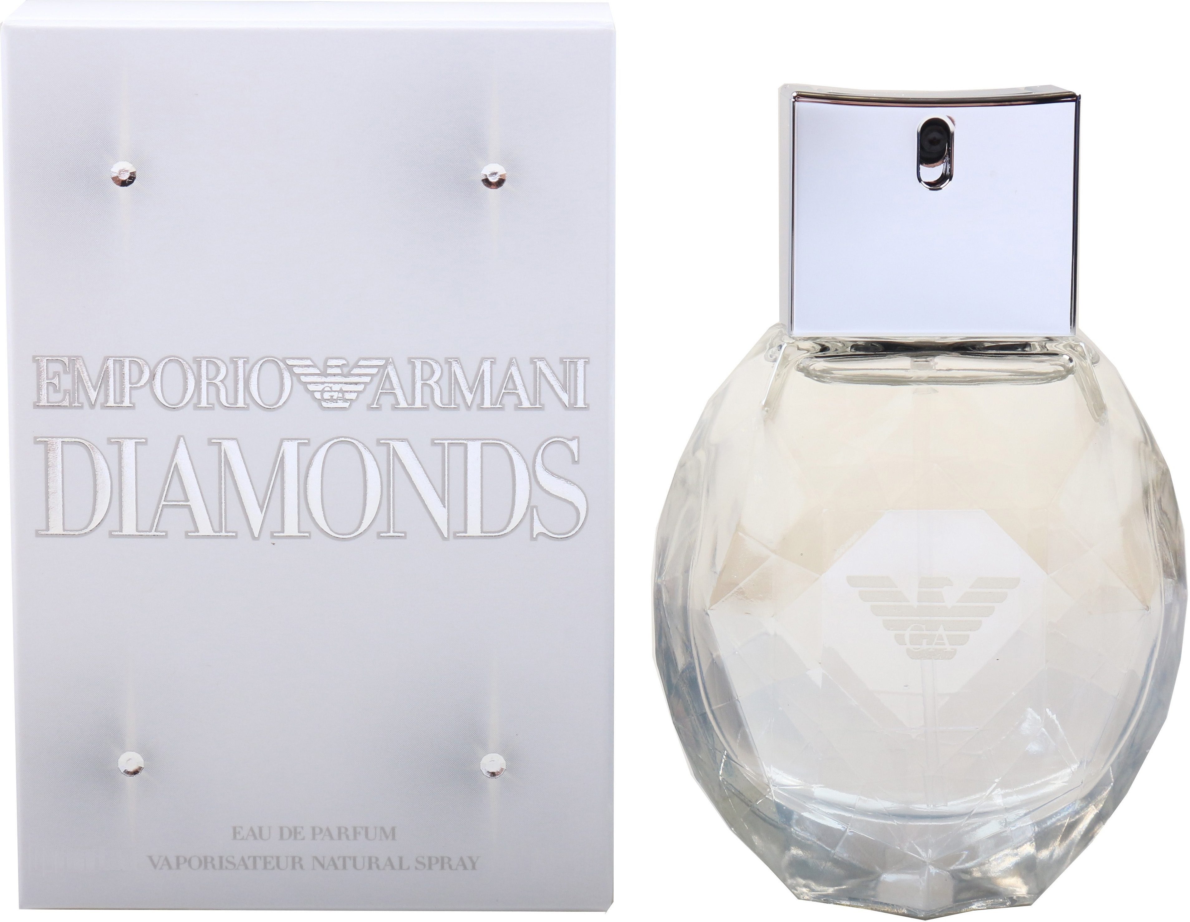 Giorgio Armani Eau de Parfum DIAMONDS, EDP, blumig-orientalischer Damenduft mit Himbeere, Rose und Vanille