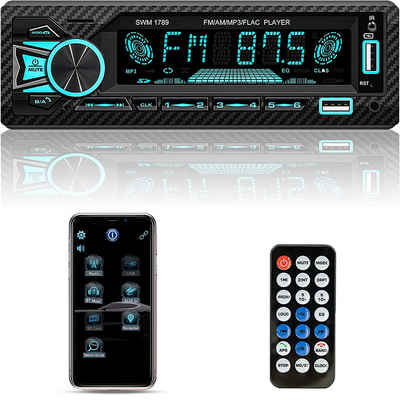 GelldG Autoradio mit Sprachsteuerung, FM/AM, 5.1 Dual Bluetooth Autoradio