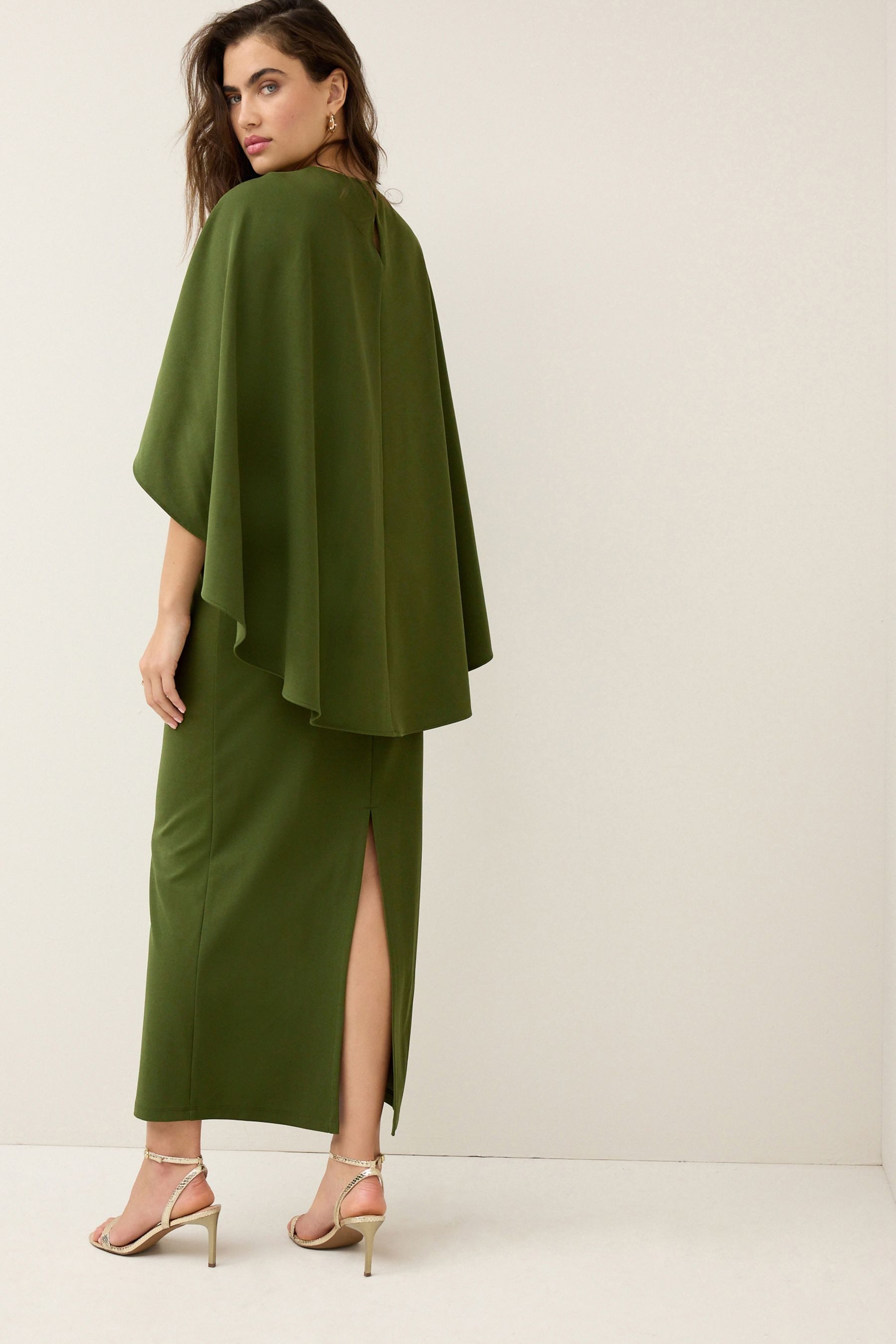 Next Maxikleid Maxikleid mit Cape (1-tlg) günstig online kaufen