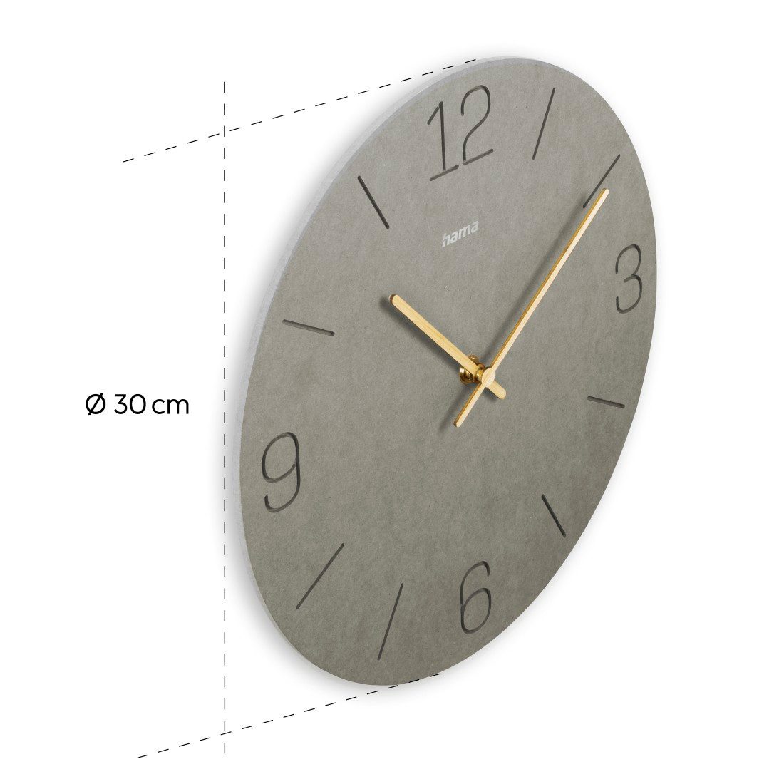 Hama Wanduhr Uhr "Kreta", Ø 30 günstig online kaufen
