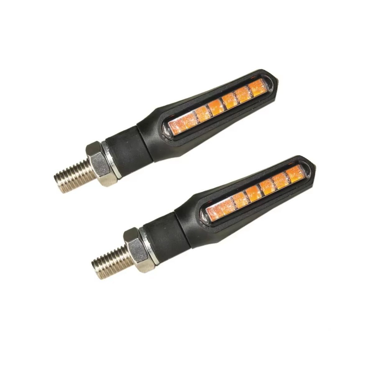 Lumitecs Blinker LED Blinker Motorrad # TX15 E-Prüfzeichen 2 Stück schwarz getönt