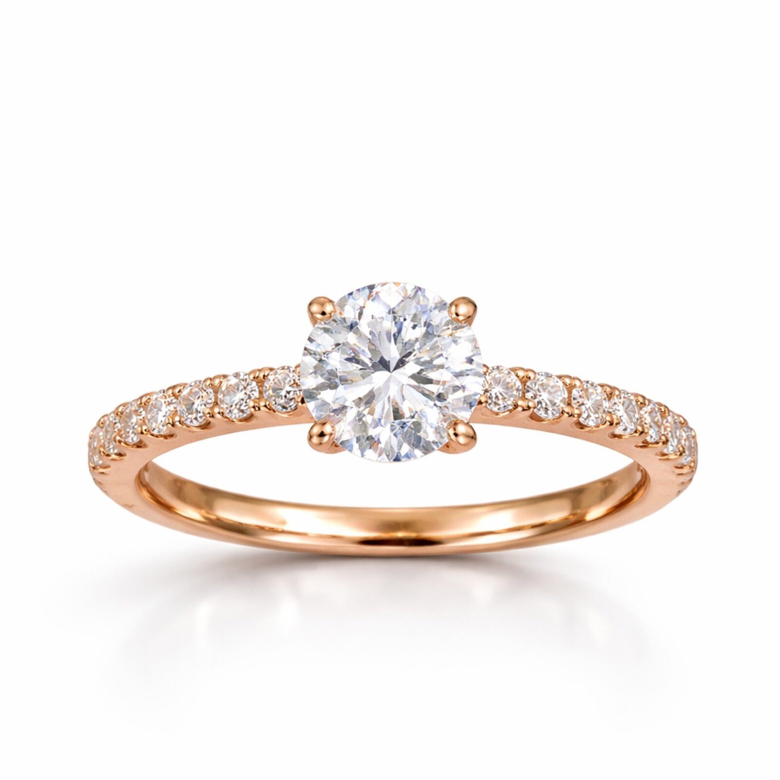 Diamantring ring damen,1.5ct D Vs1 goldener ring,engagement ring,labordiamant